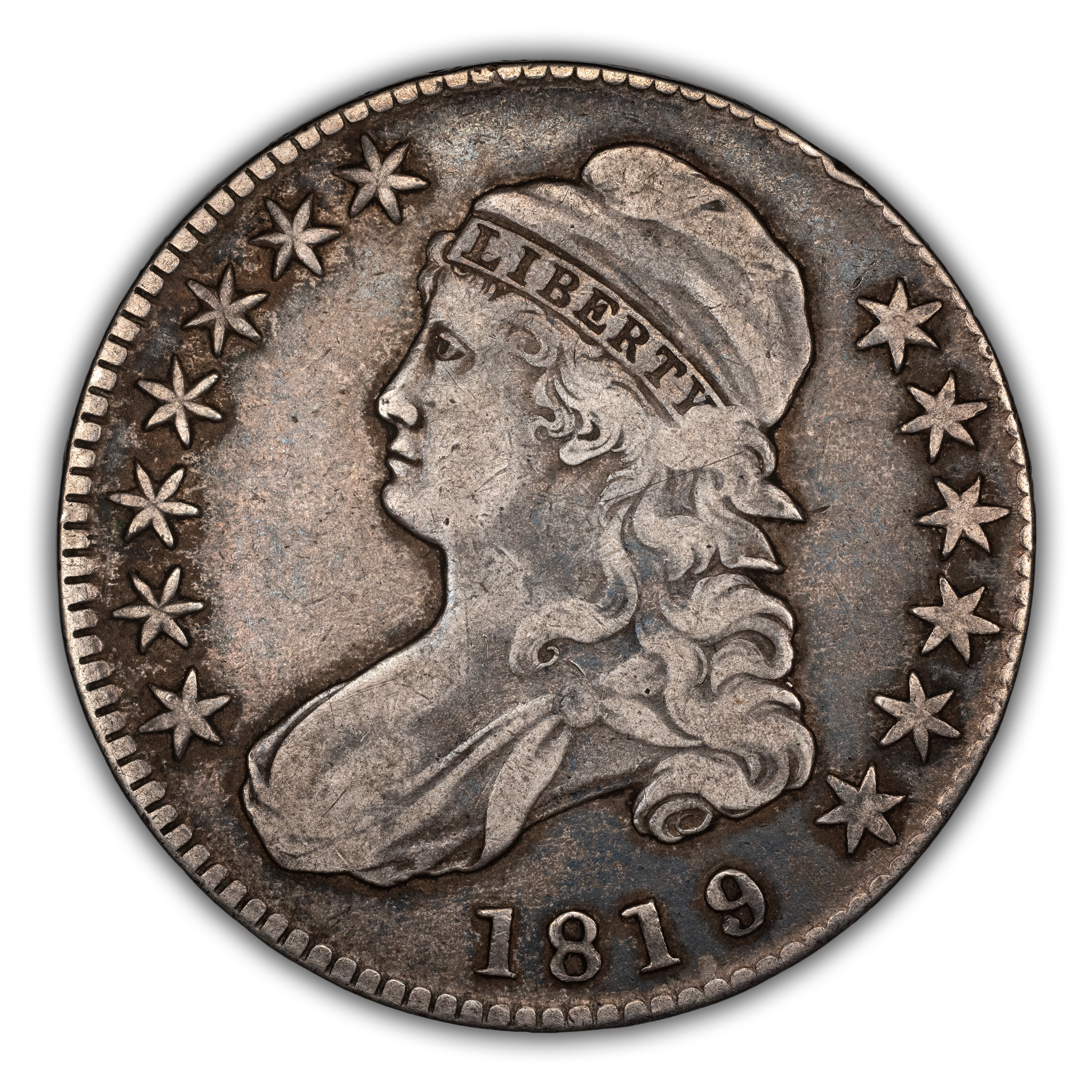 1819/8 50c Large 9 MS