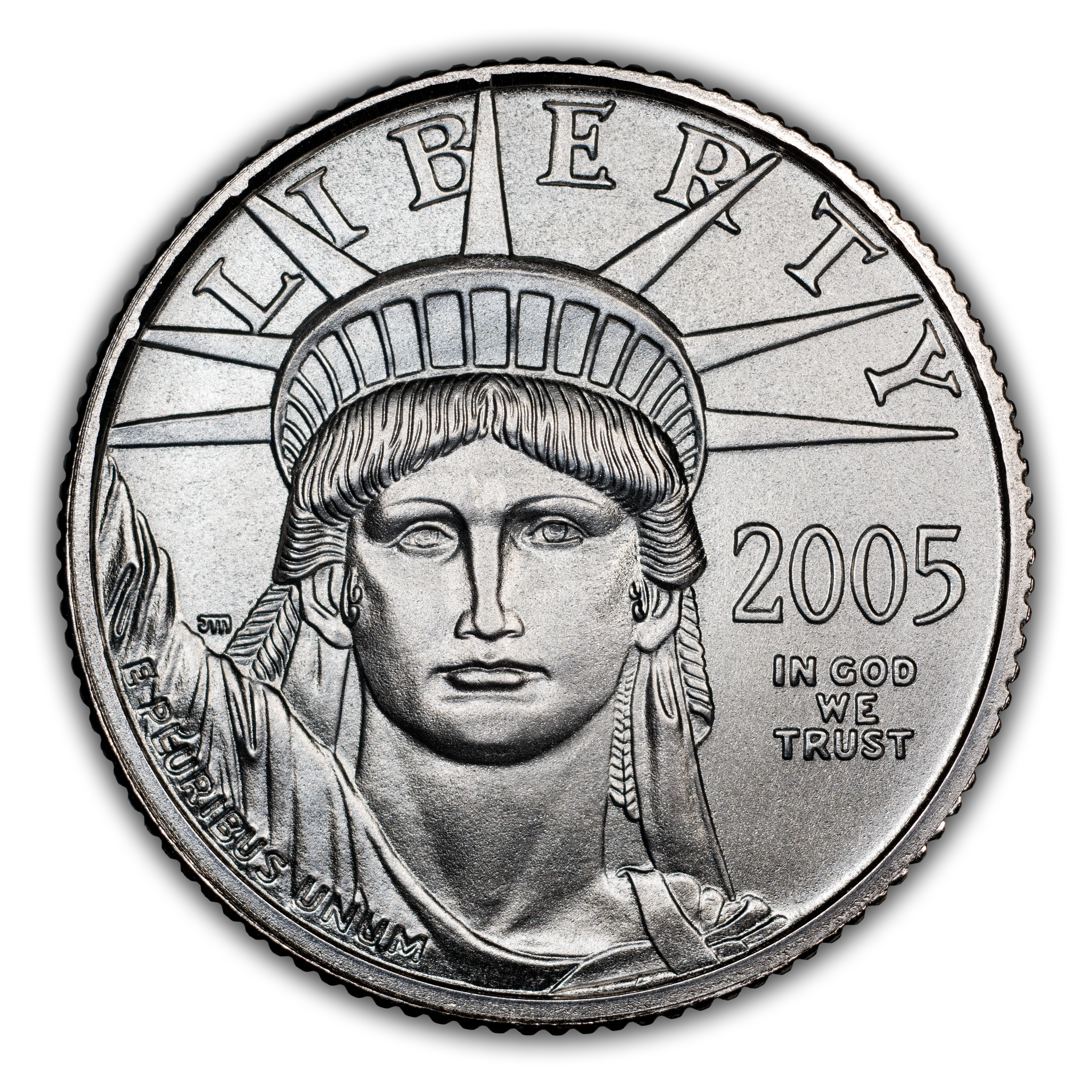 2005 $10 Platinum Eagle MS