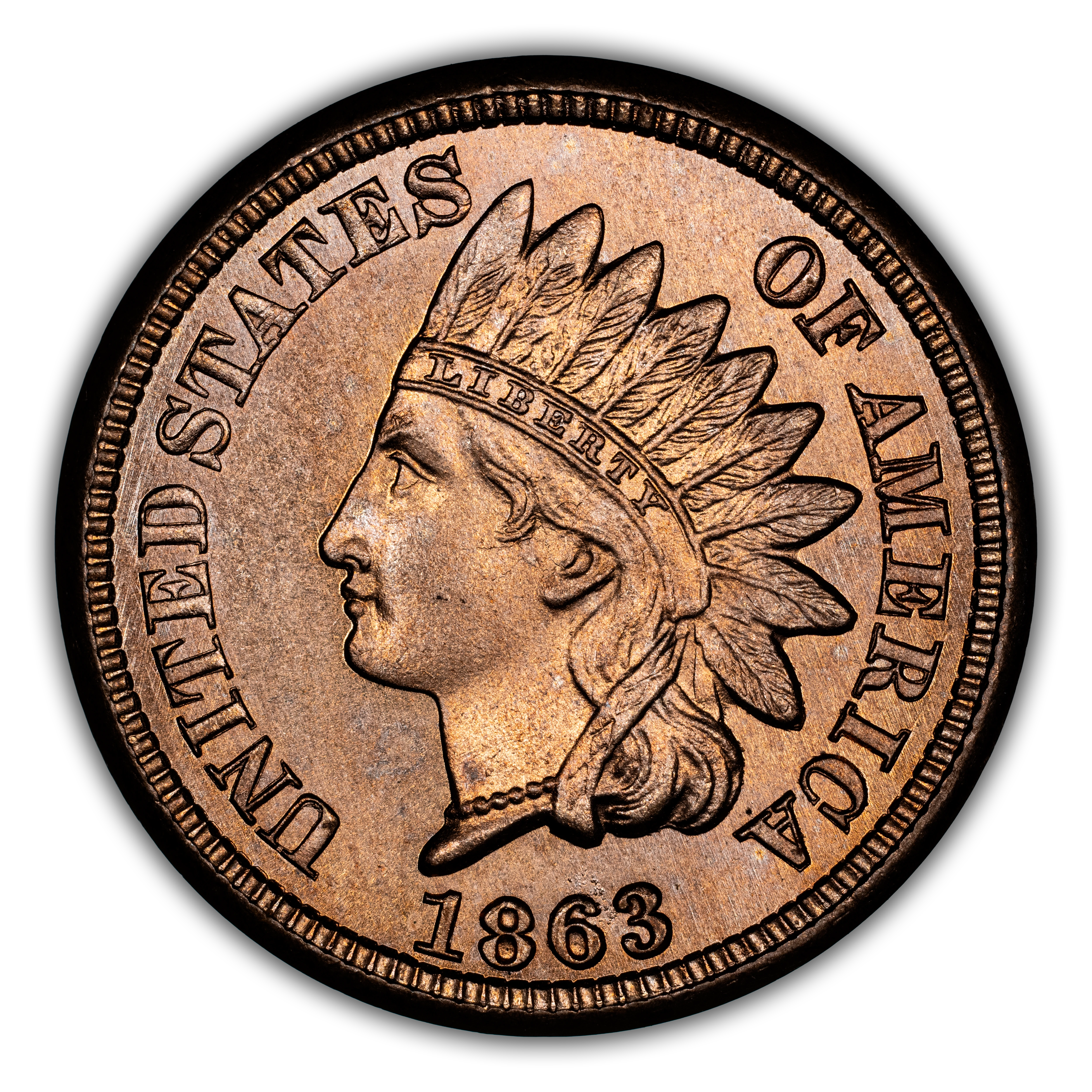 1863 1c MS