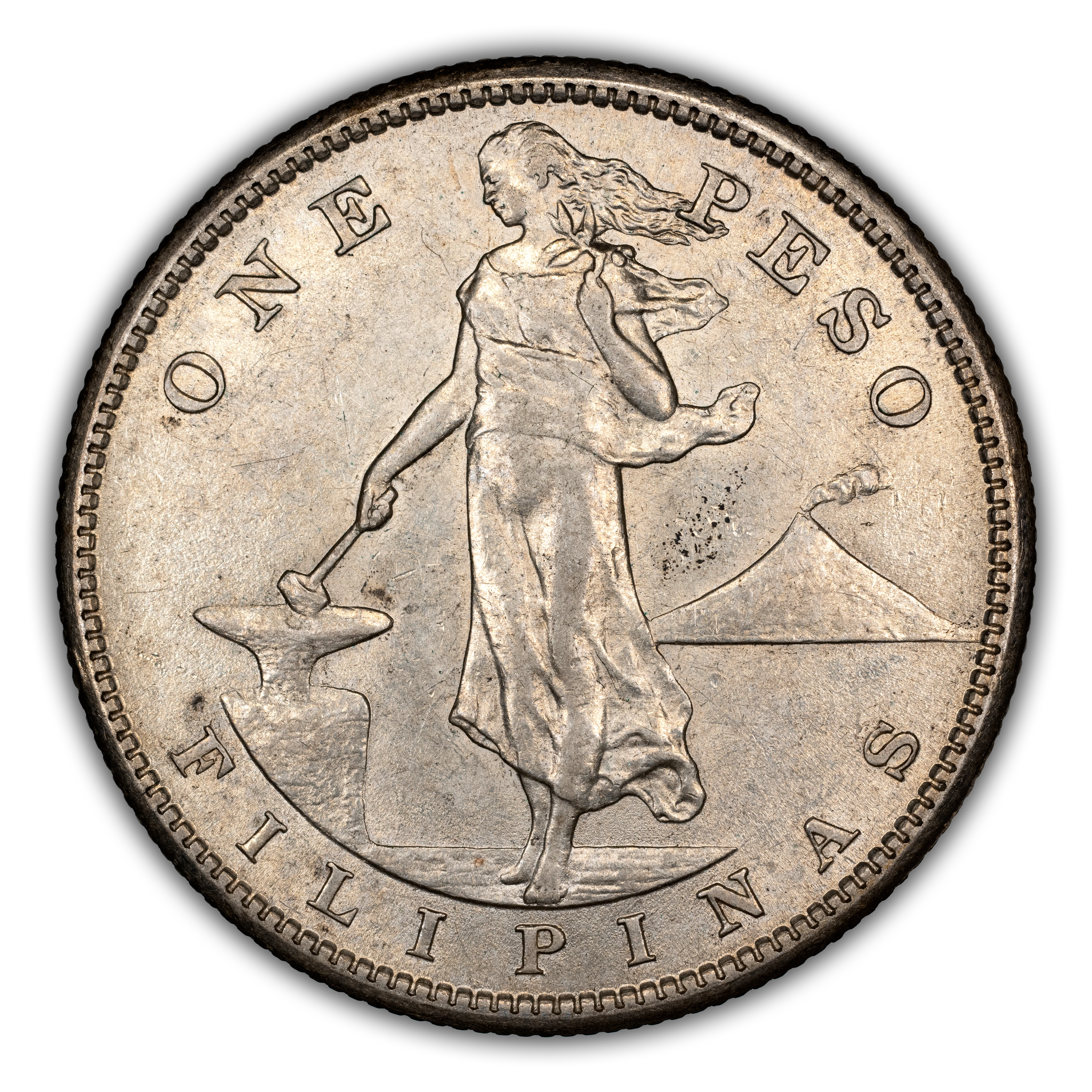 1911-S Peso U.S. Philippines MS