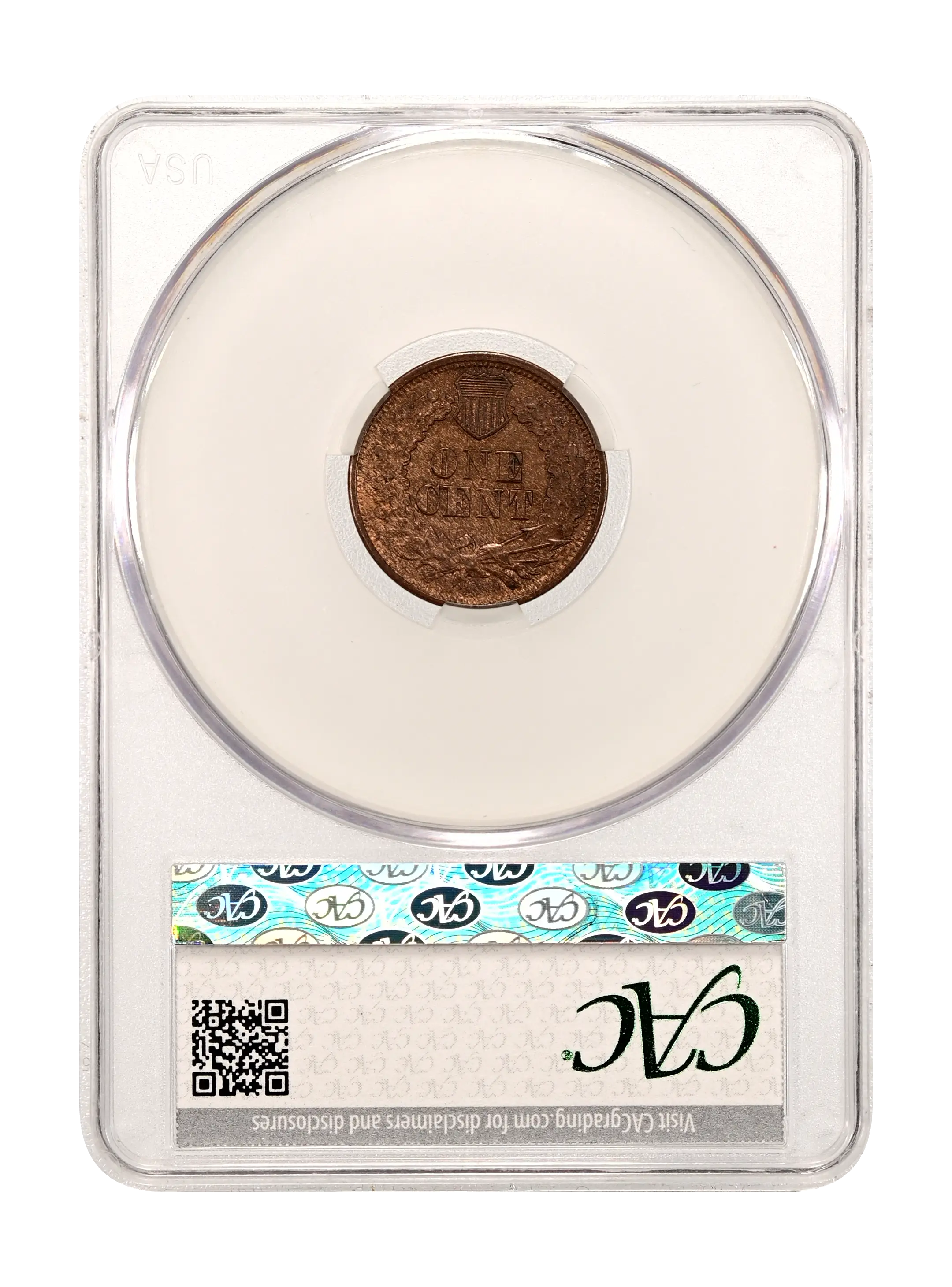1864 1c L on Ribbon, Repunched Date, FS-2305, S-2 MS BN