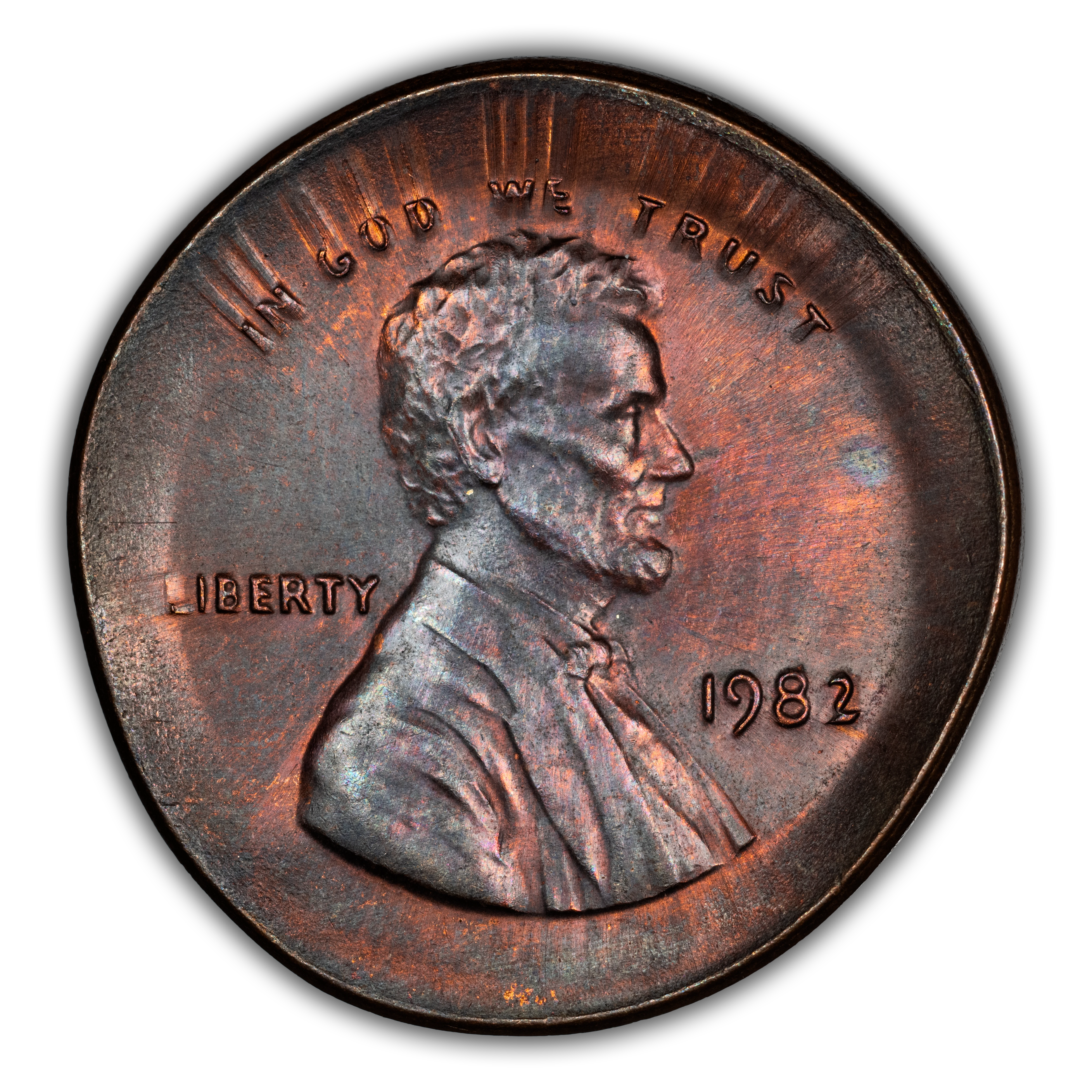 1982 1c Bronze, Large Date MS RB