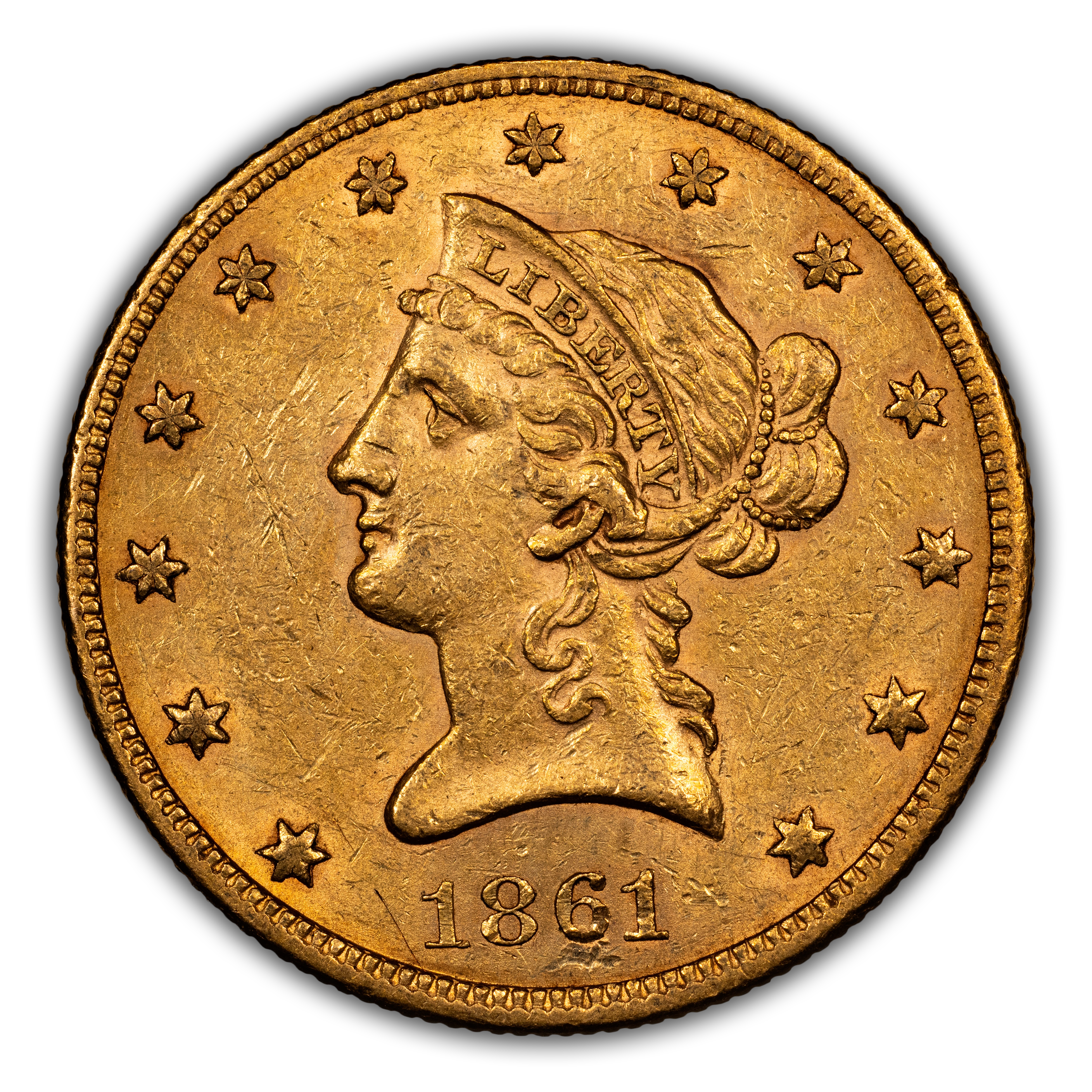1861 $10 MS