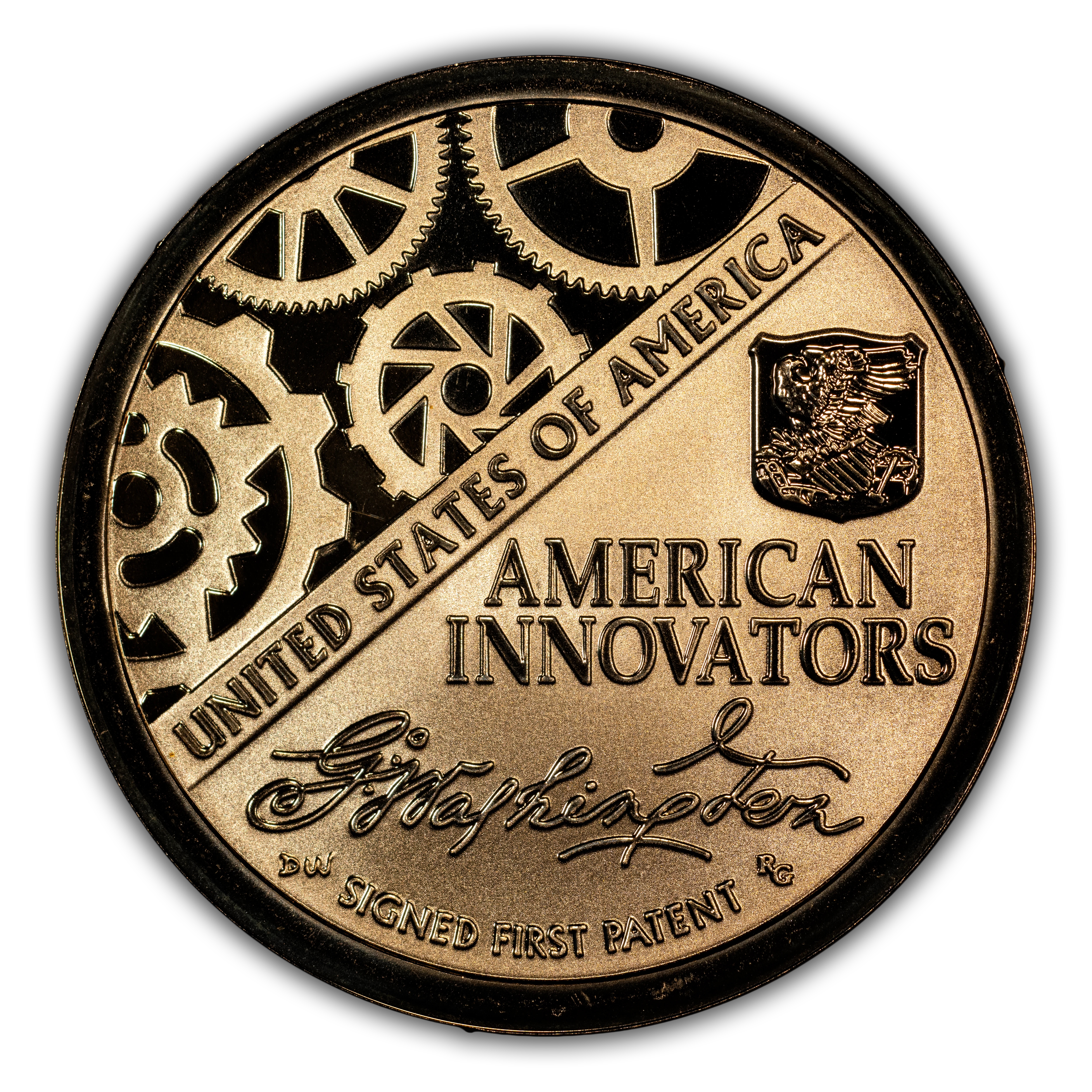 2018-S $1 WA-Signed 1st Patent, Reverse Proof PR