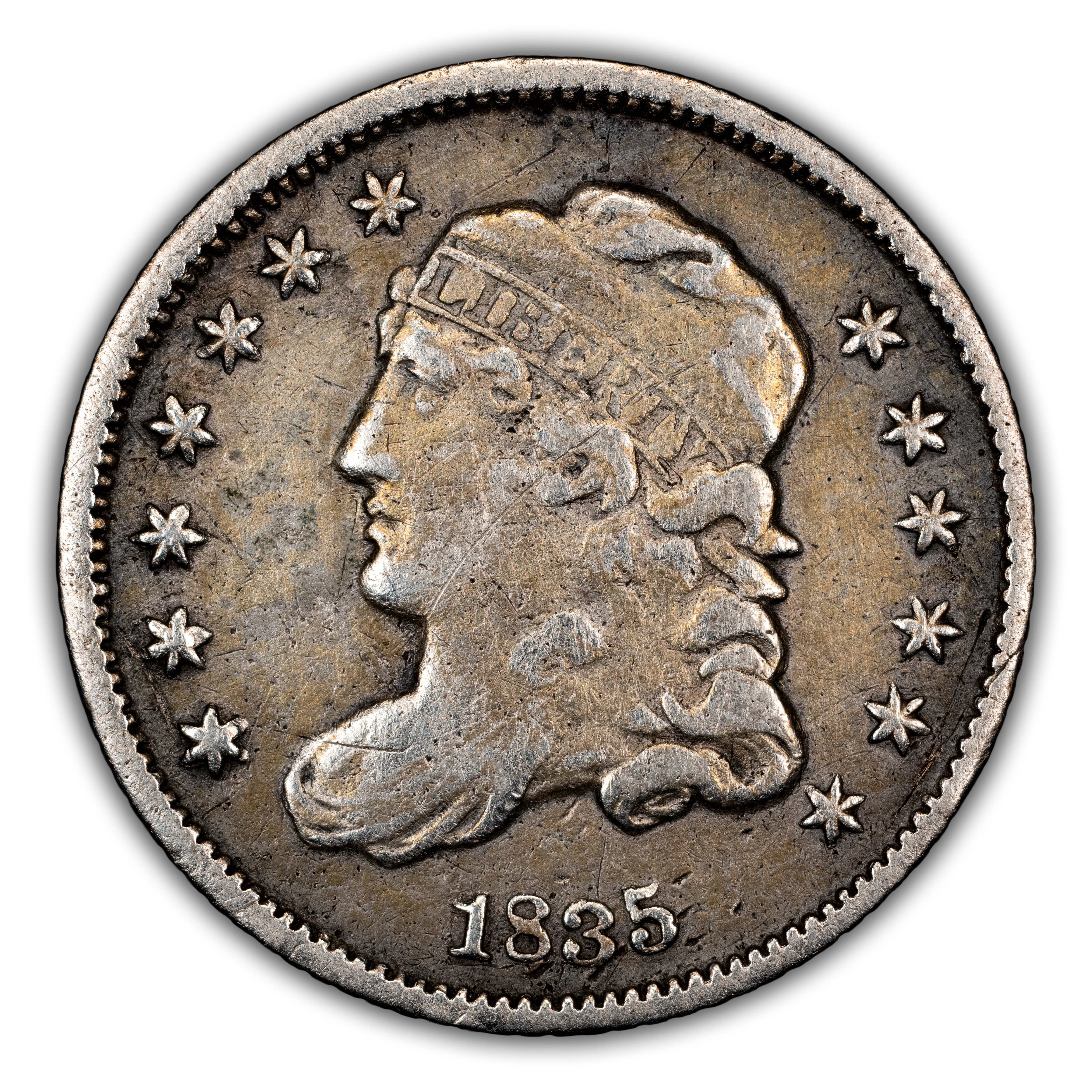 1835 H10c Small Date, Small 5c MS