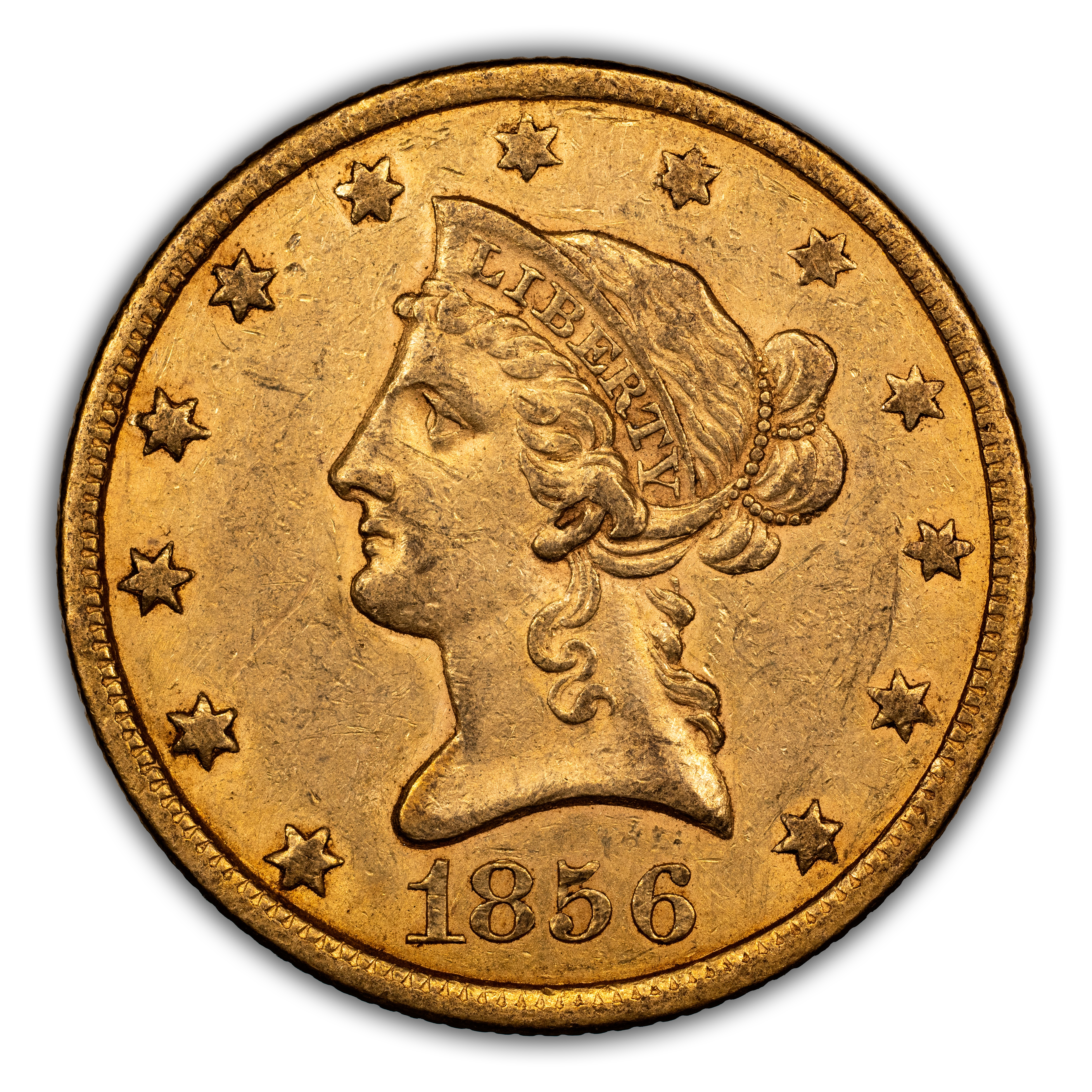 1856 $10 MS