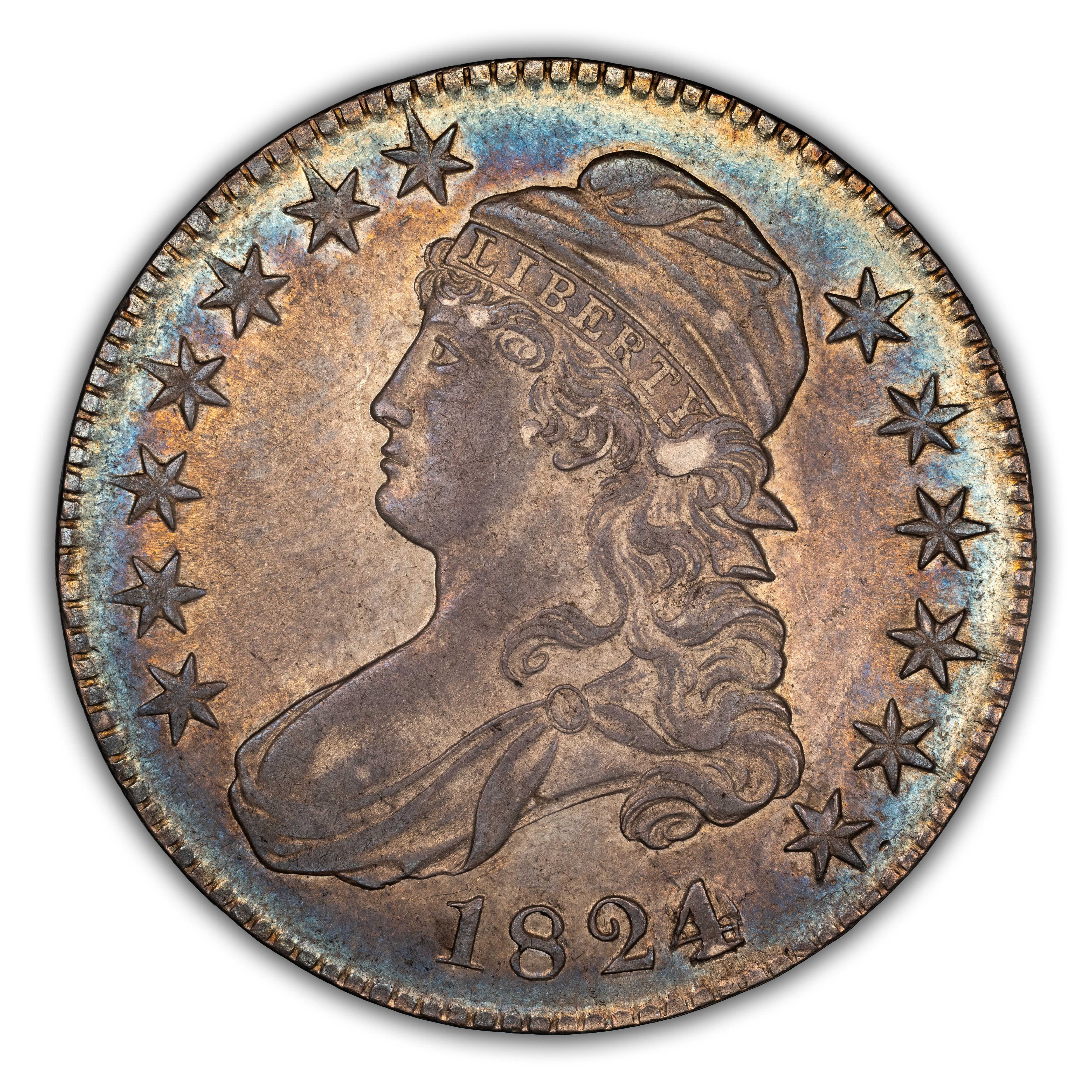 1824 50c Over Various Dates, O-103 MS