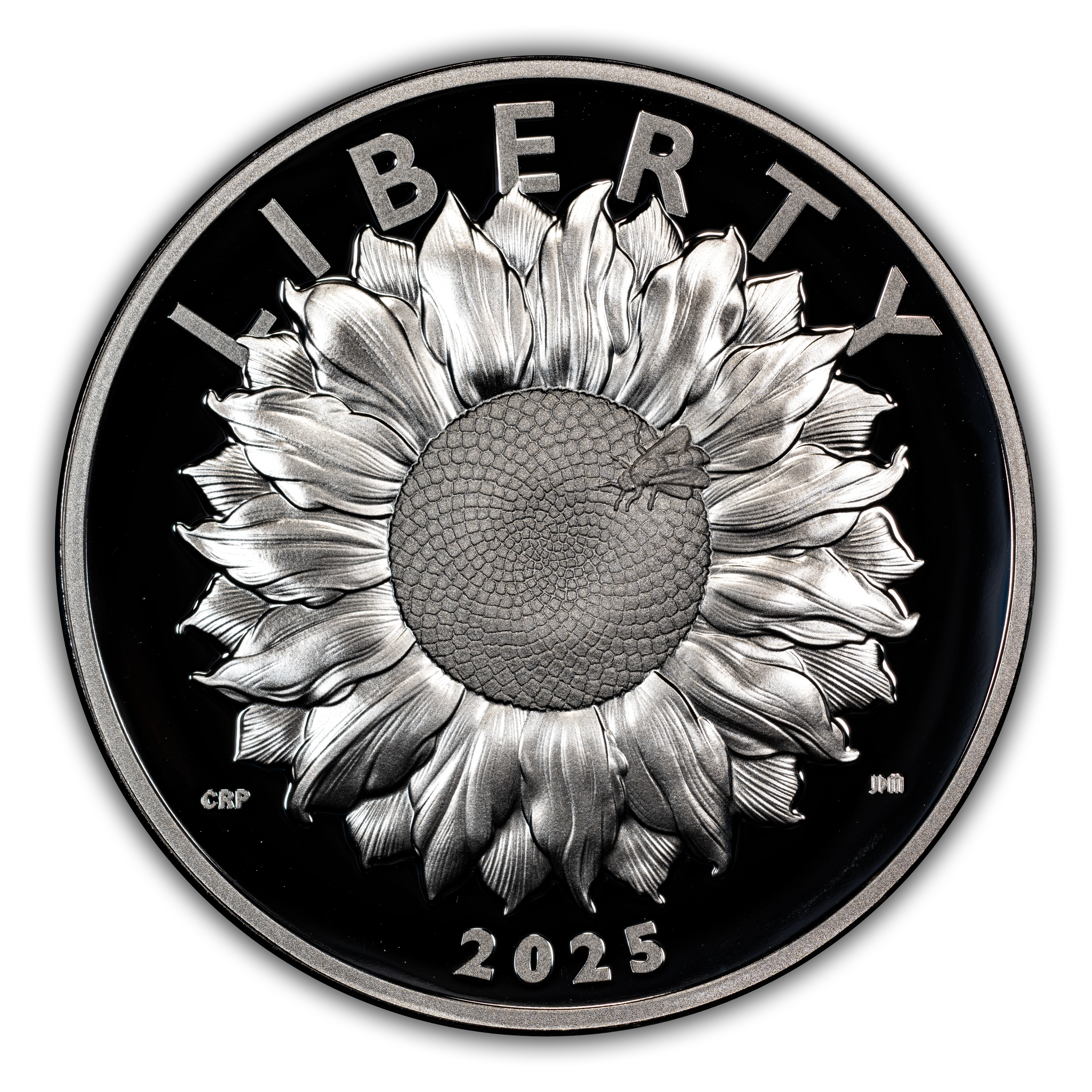 2025-P Medal American Liberty, Sunflower, 1oz Silver PR DCAM