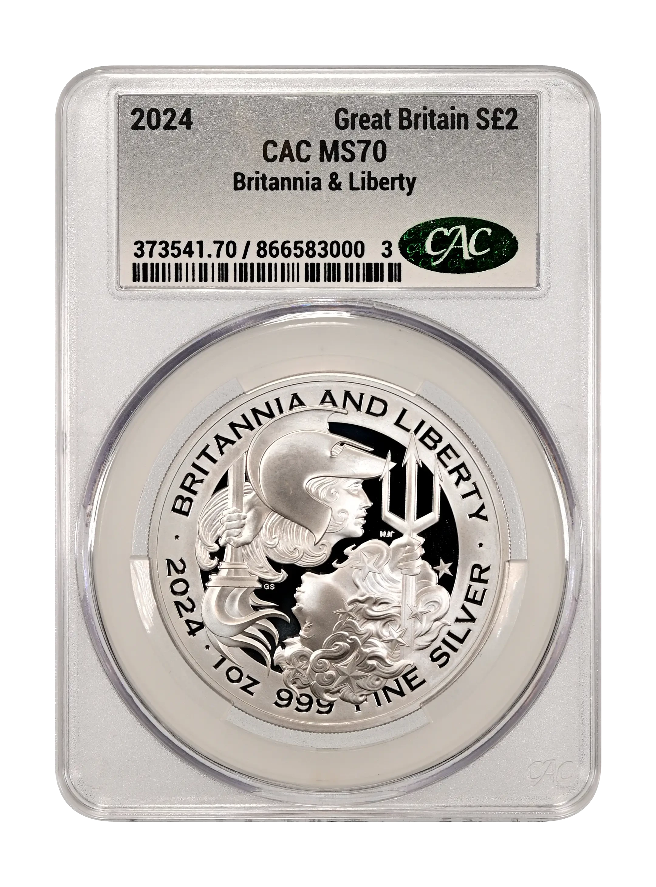 Great Britain 2020 £2 Silver Britannia 1 Ounce Coin Values