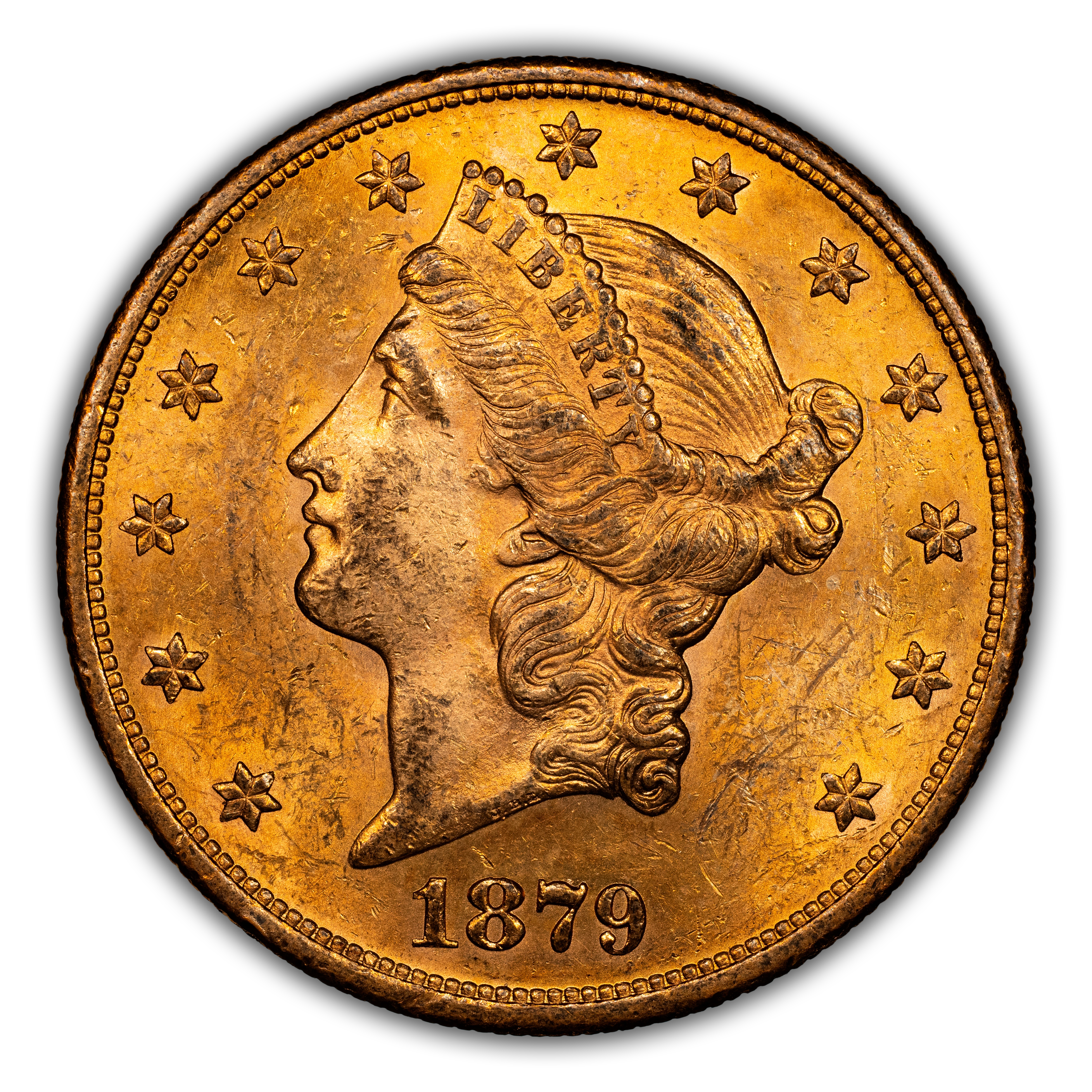 1879-S $20 MS