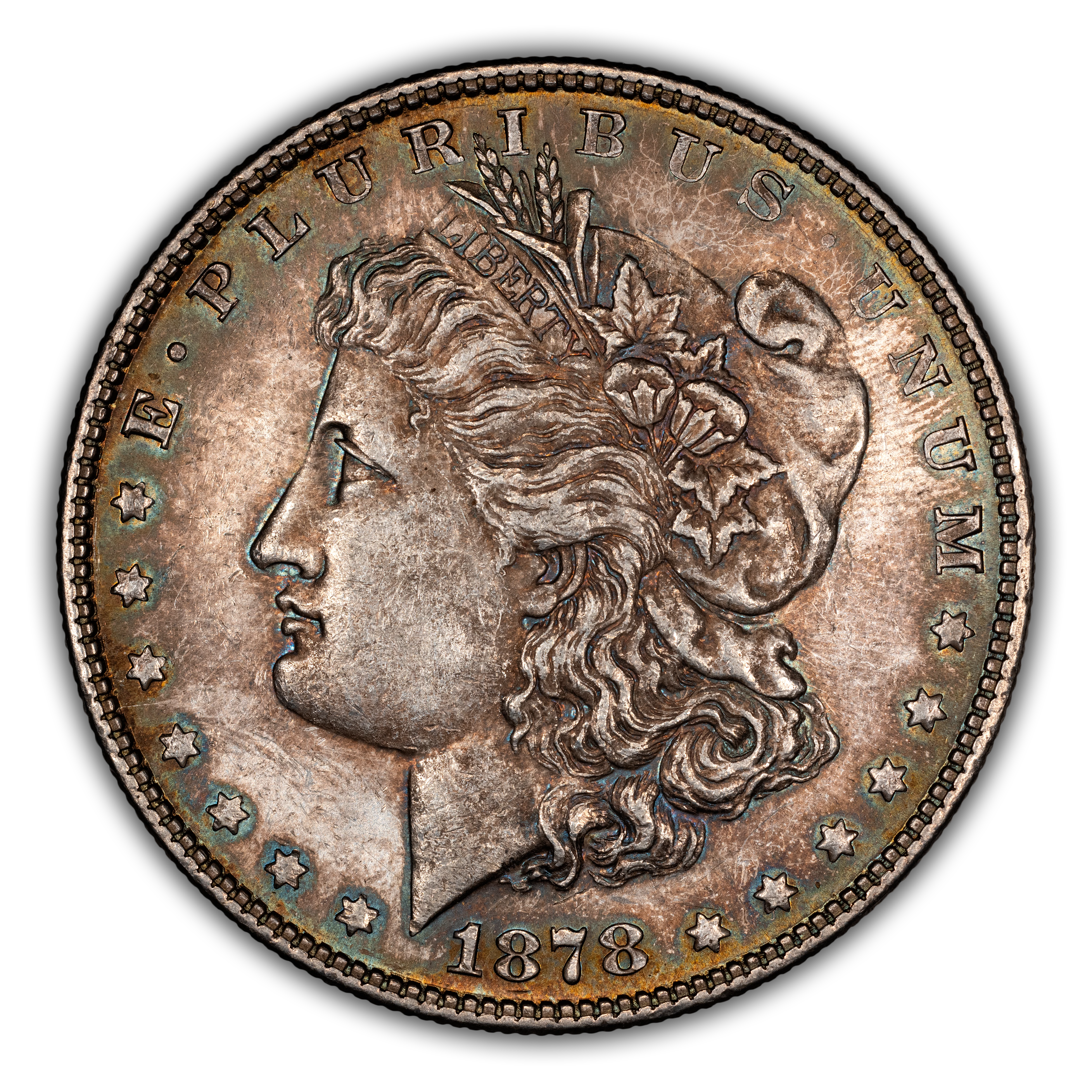 1878 7TF $1  Reverse of 1878, Weak L, Broken D, VAM-84 MS thumbnail 2