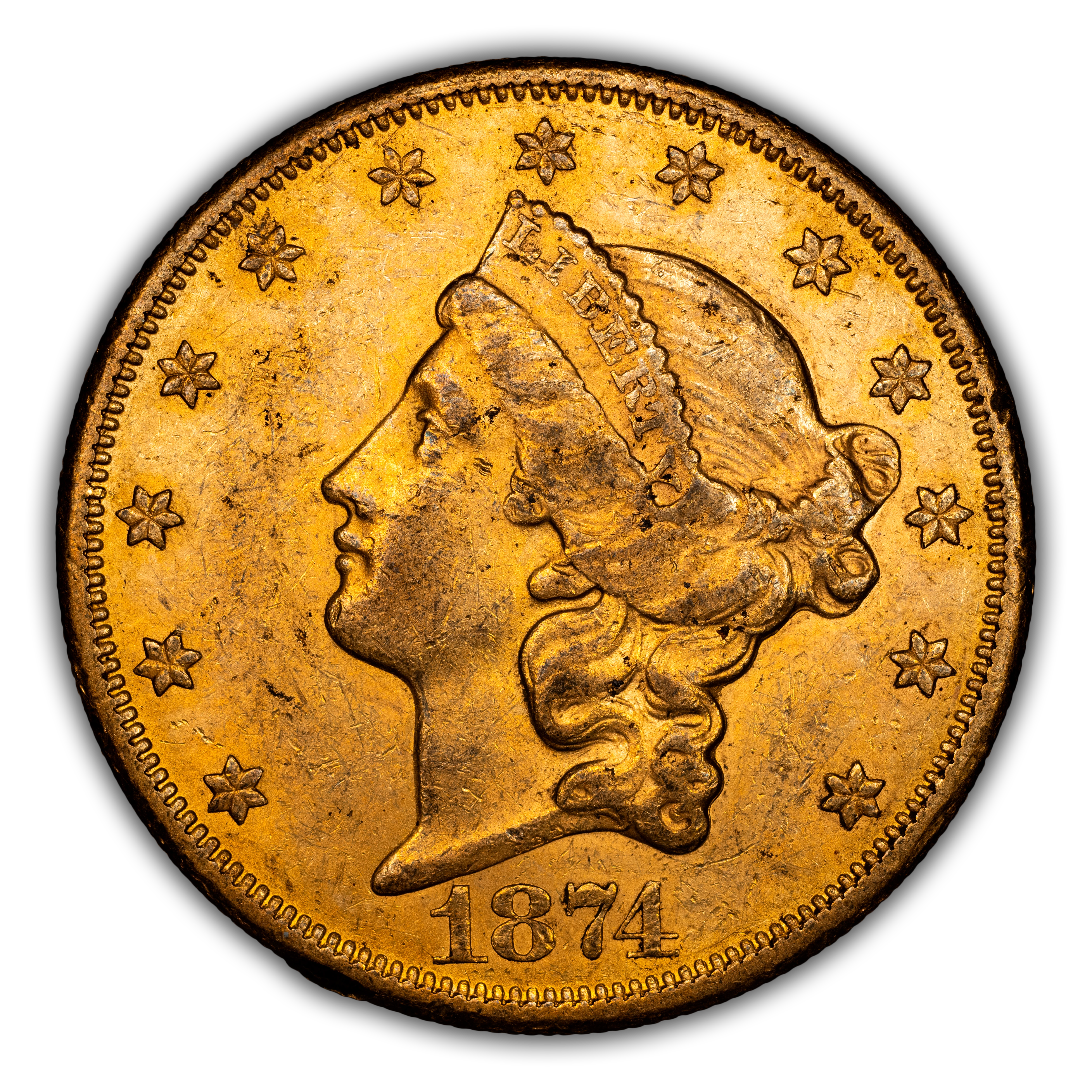 1874-CC $20 MS