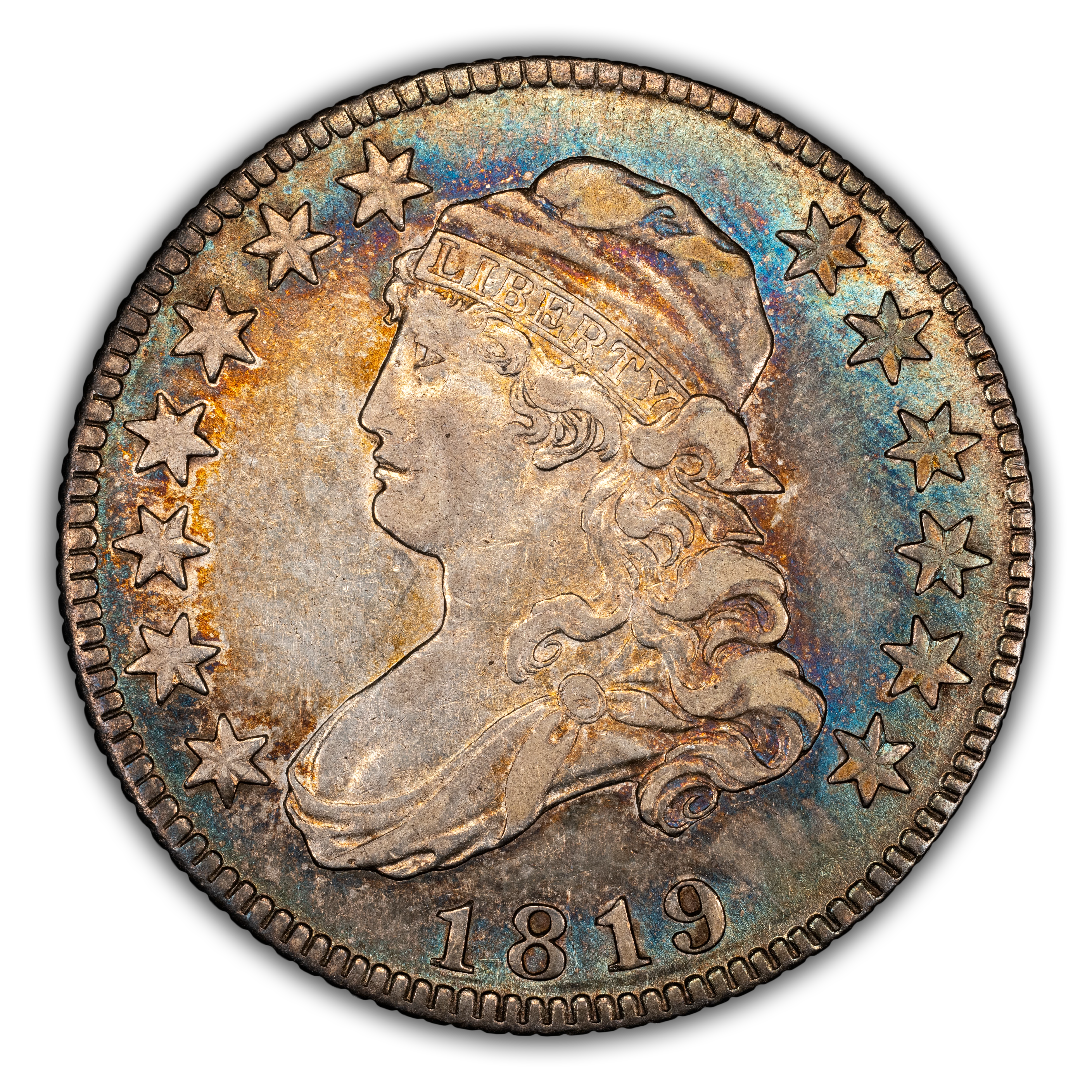 1819 25c Small 9, B-3 MS