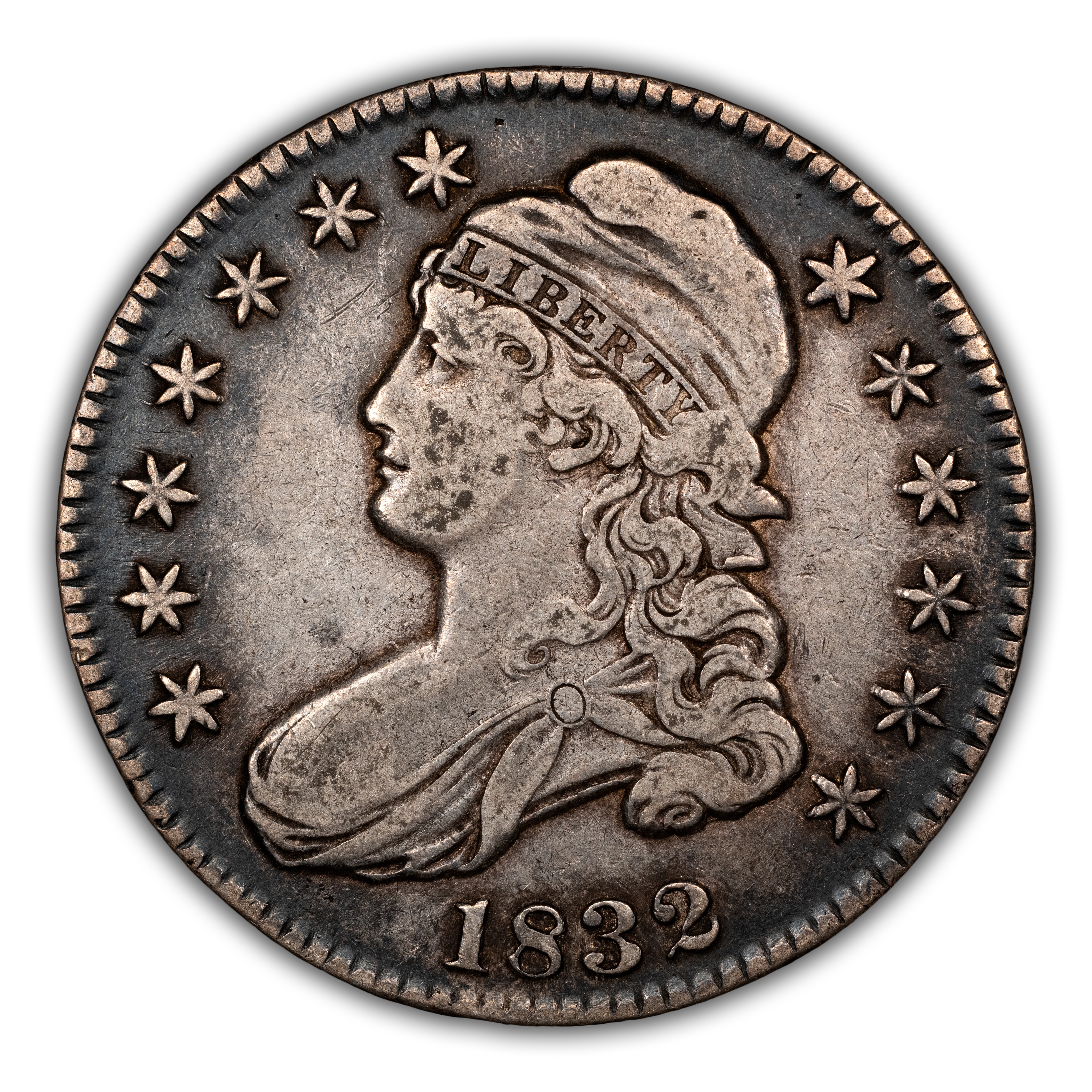 1832 50c Small Letters, O-106 MS