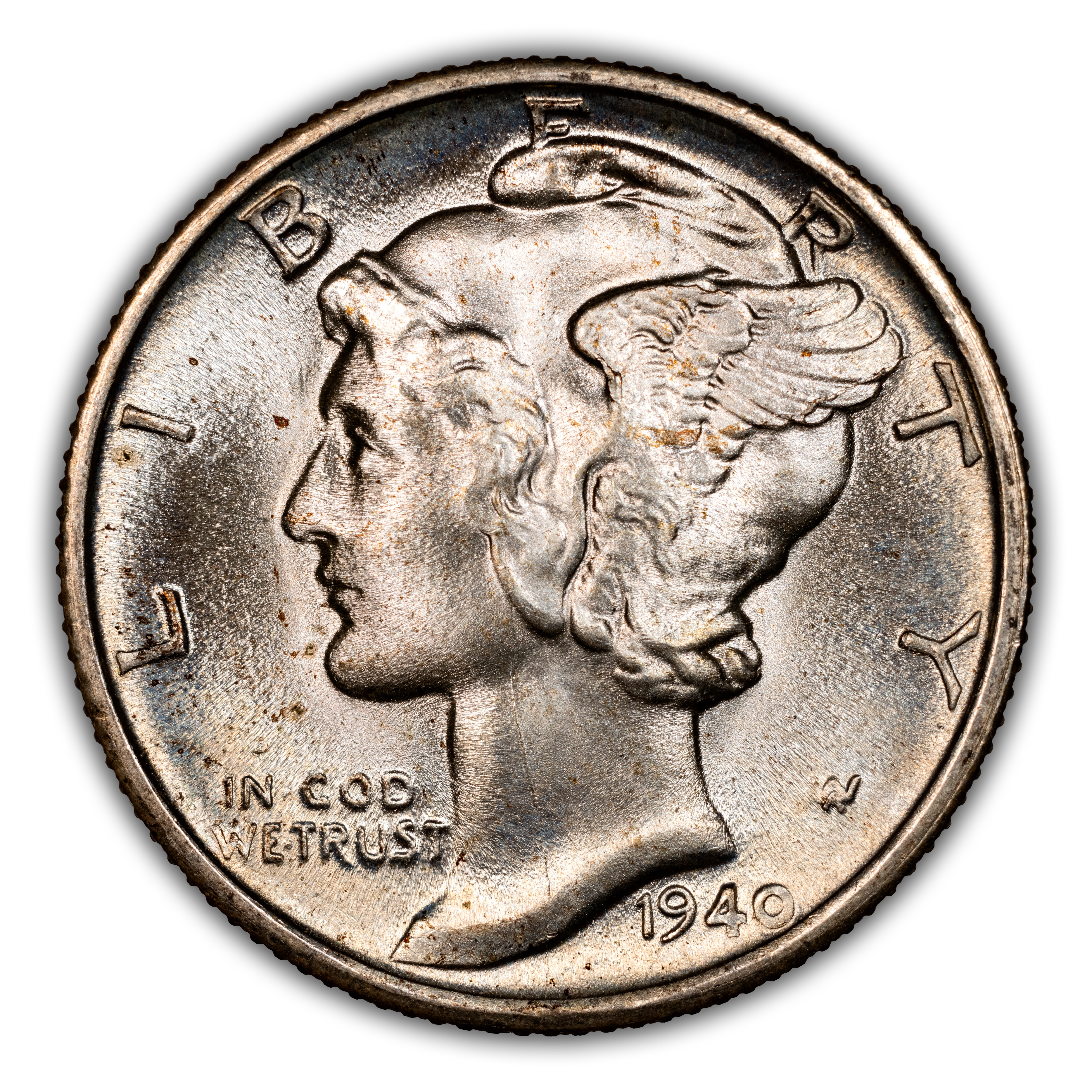 1940-S/S 10c Repunched Mintmark, FS-501 MS