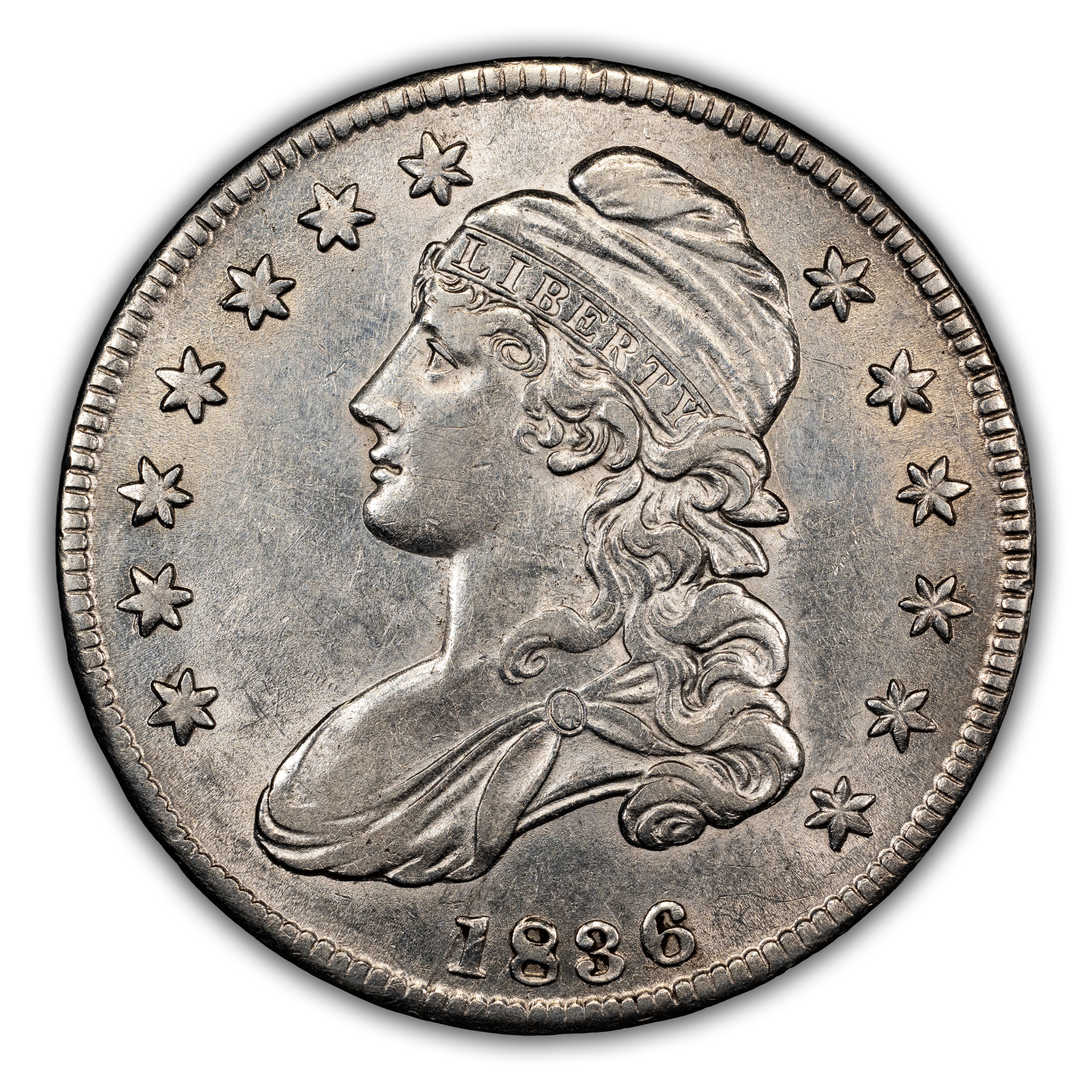 1836 50c Lettered Edge, O-115 MS