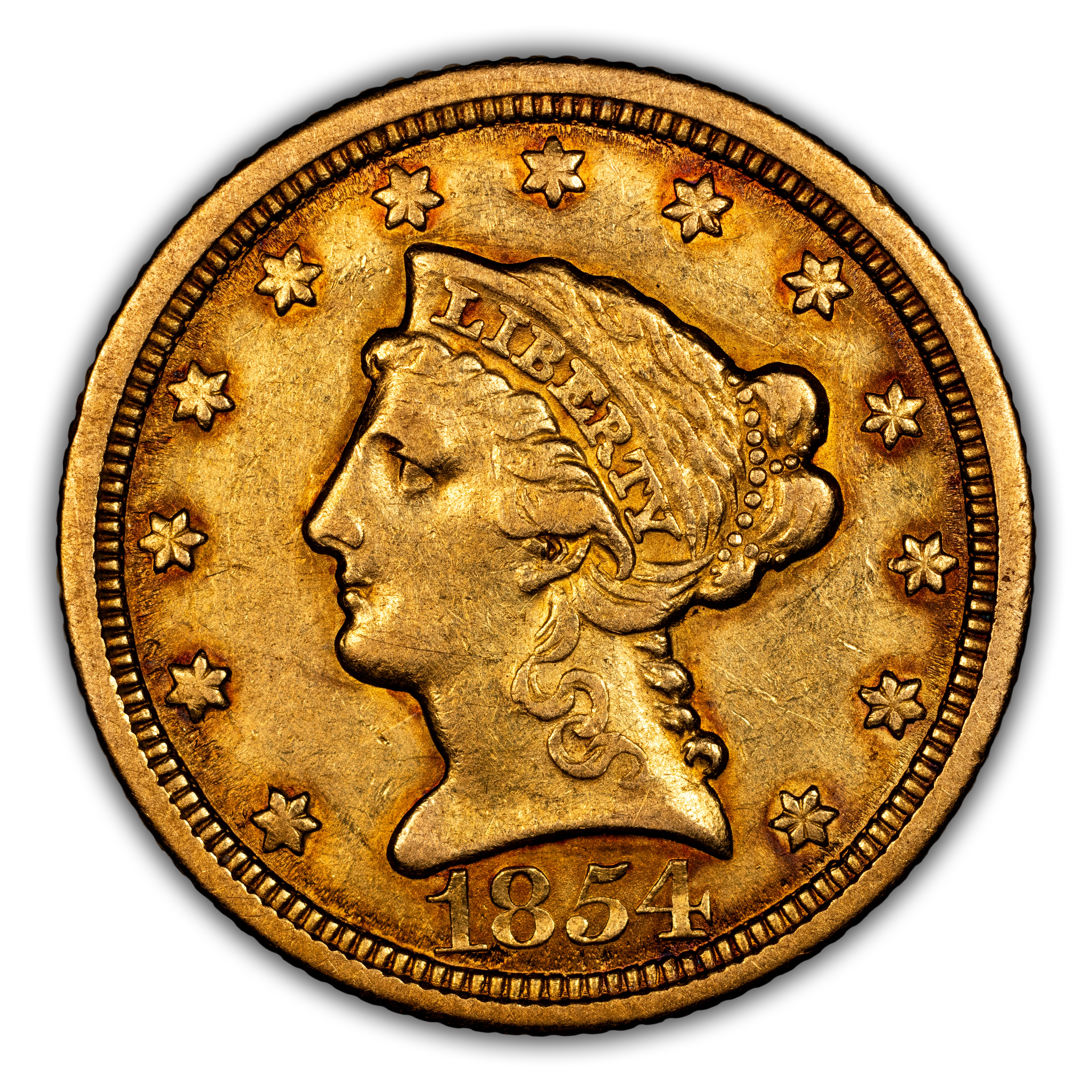 1854-O $2 1/2 MS