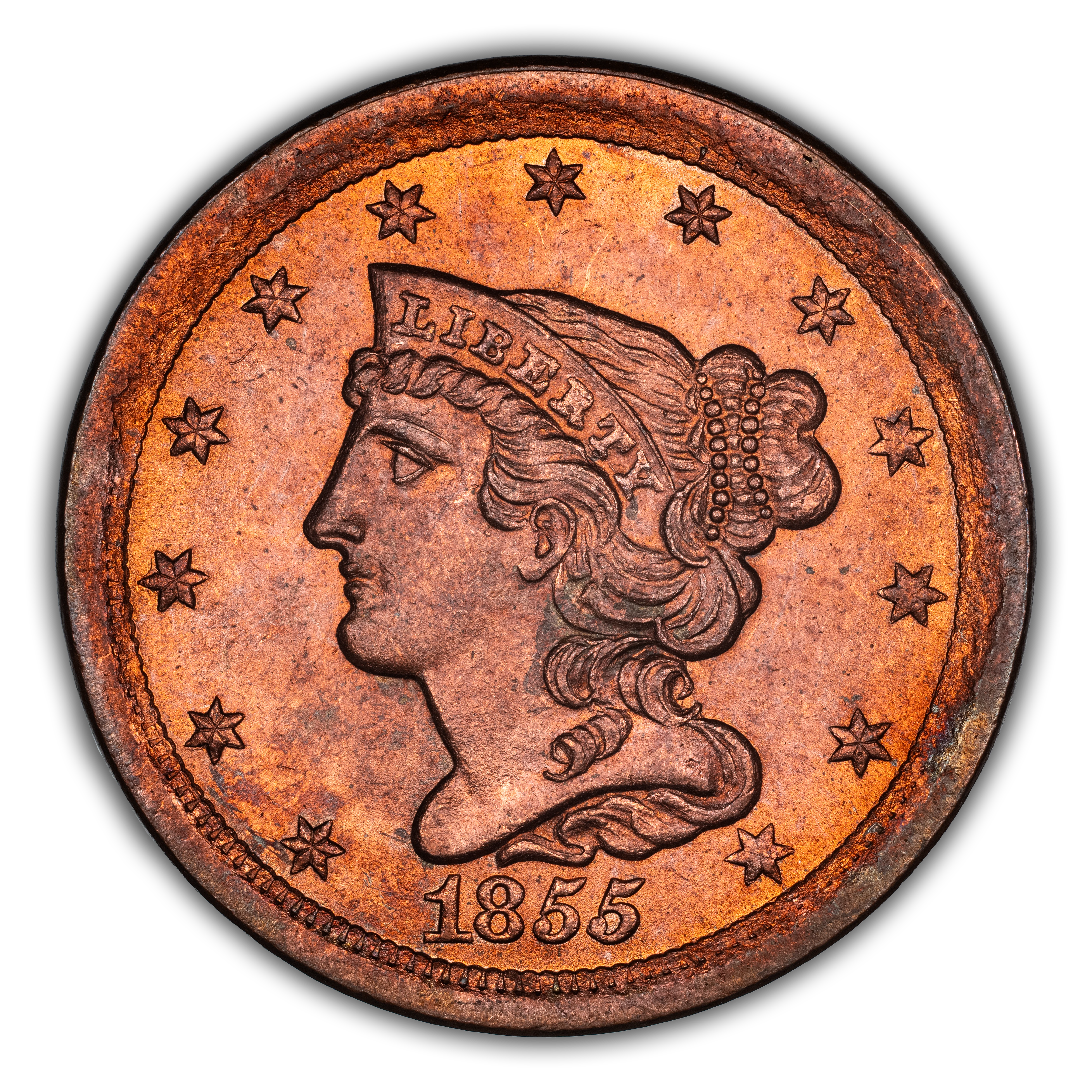 1855 1/2c MS RD