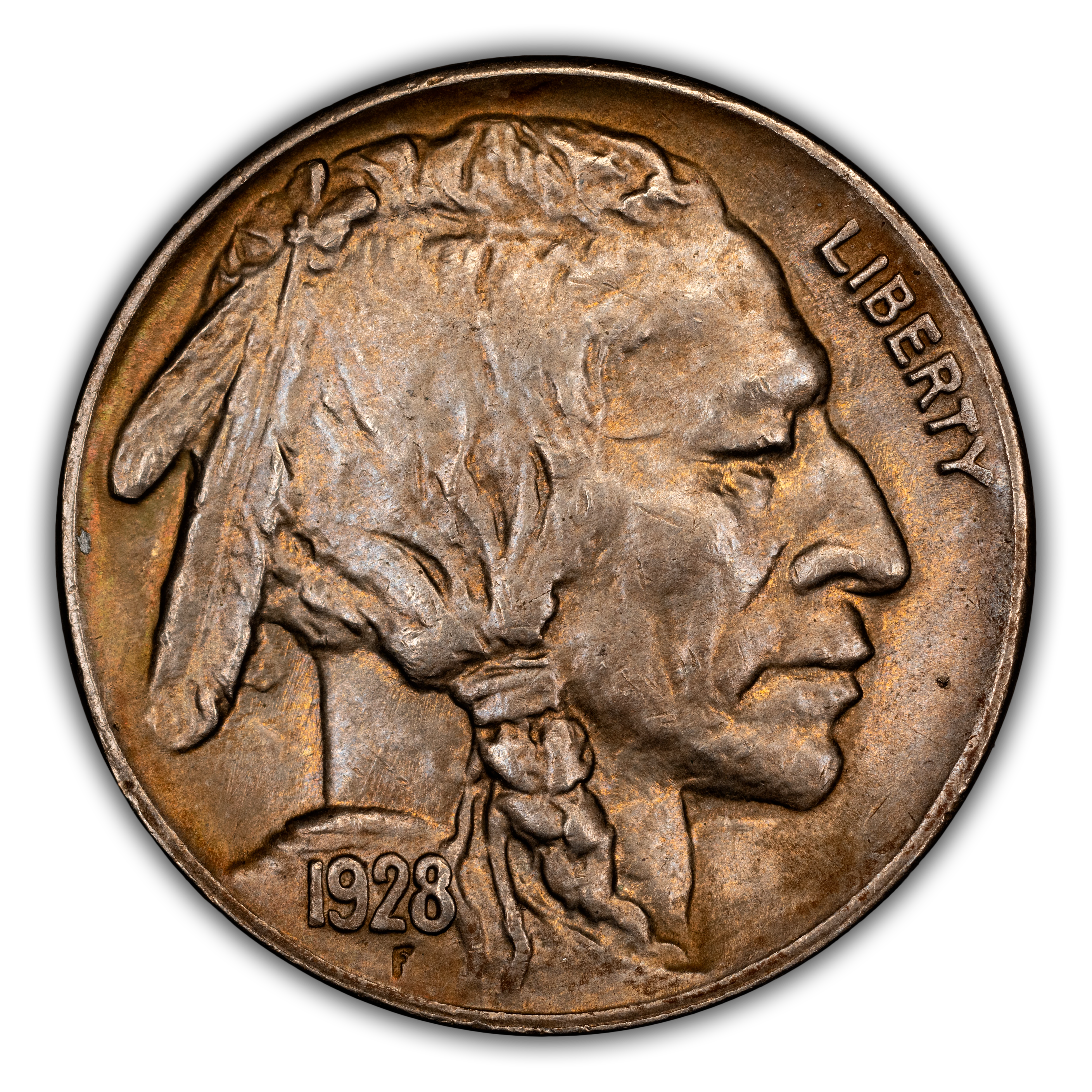 1928-S 5c 2 Feathers, FS-401 MS