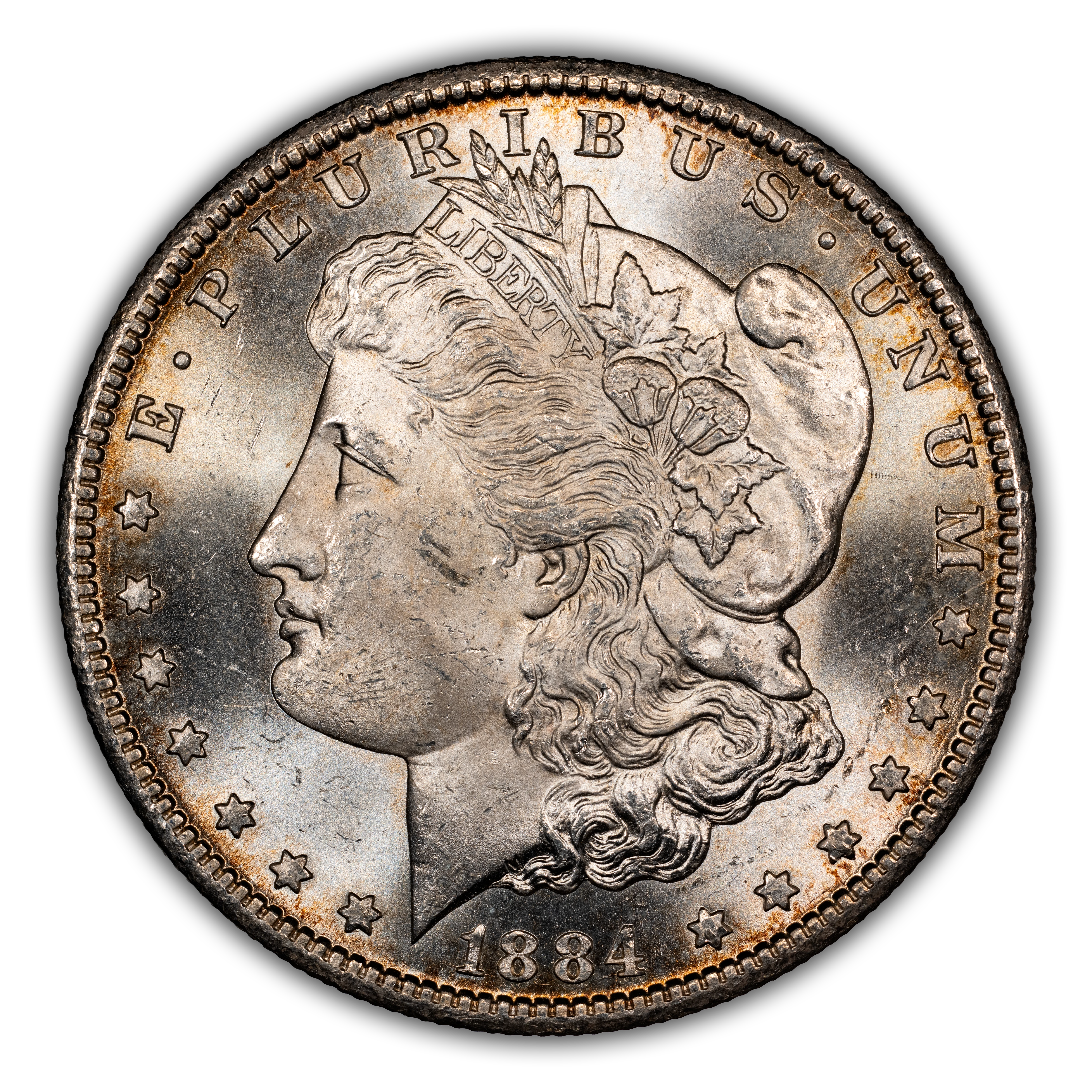 1884-CC $1 Spiked Date, VAM-4A MS