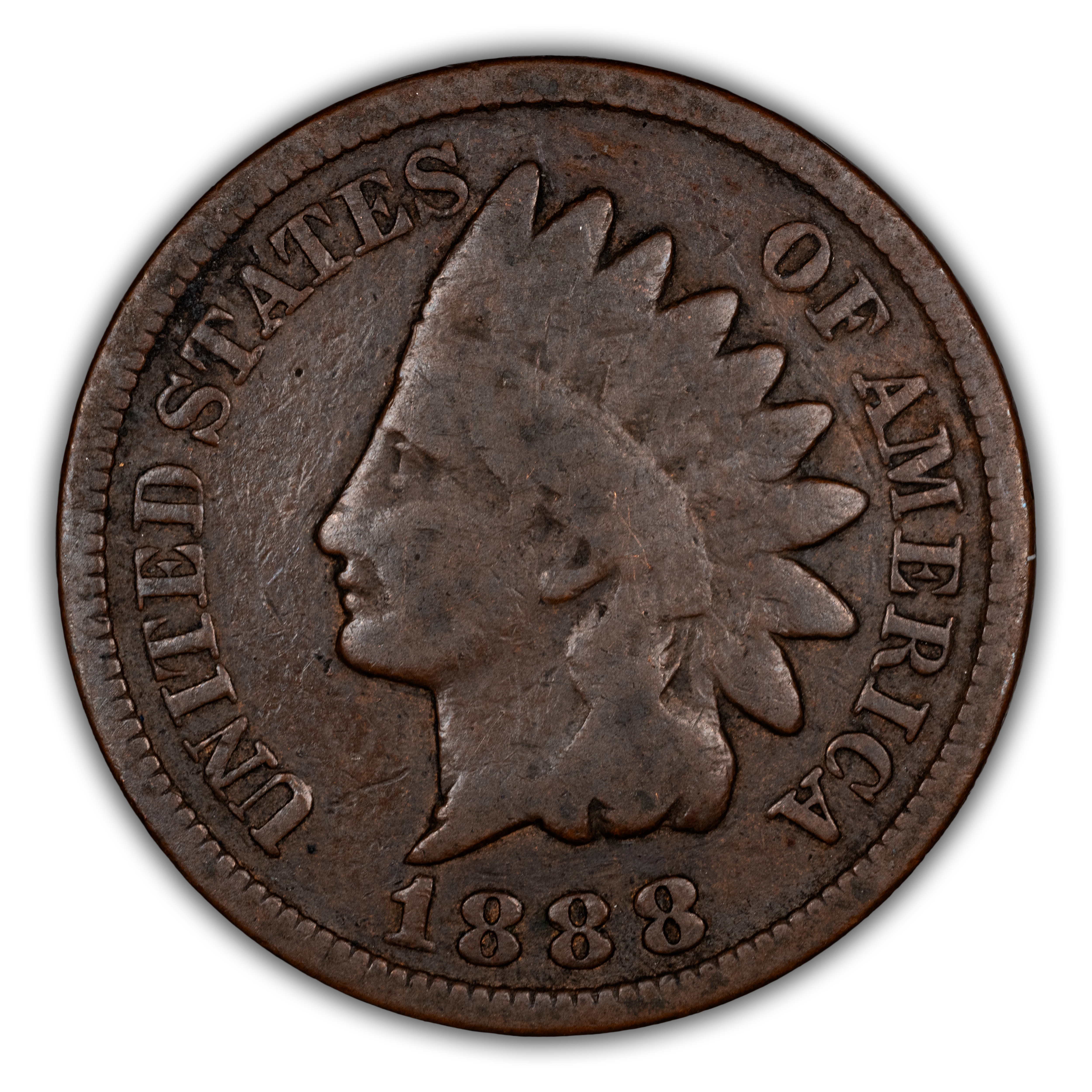 1888 1c Digit in Hair, S-24 MS BN