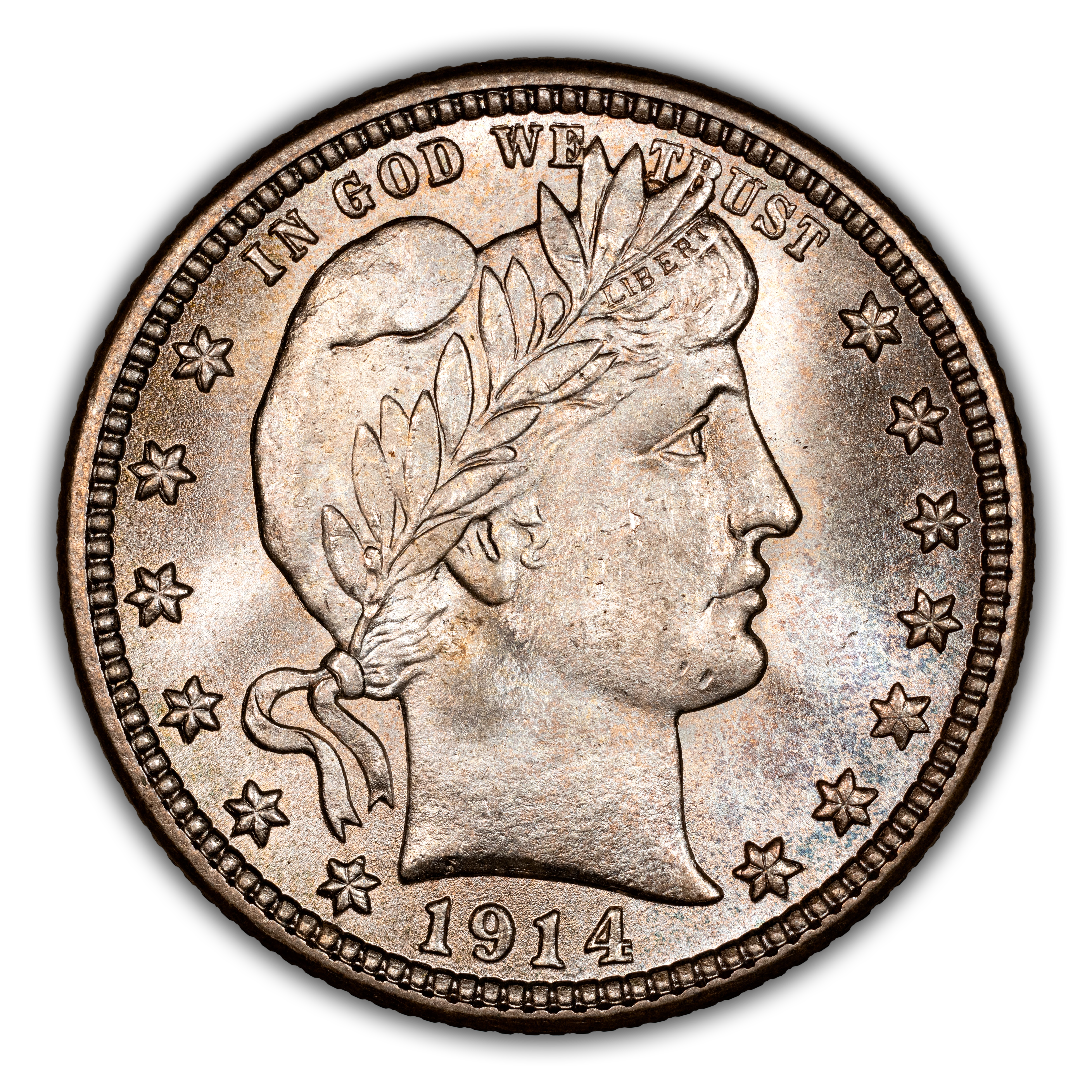 1914-D 25c Doubled Die Obverse, FS-101 MS