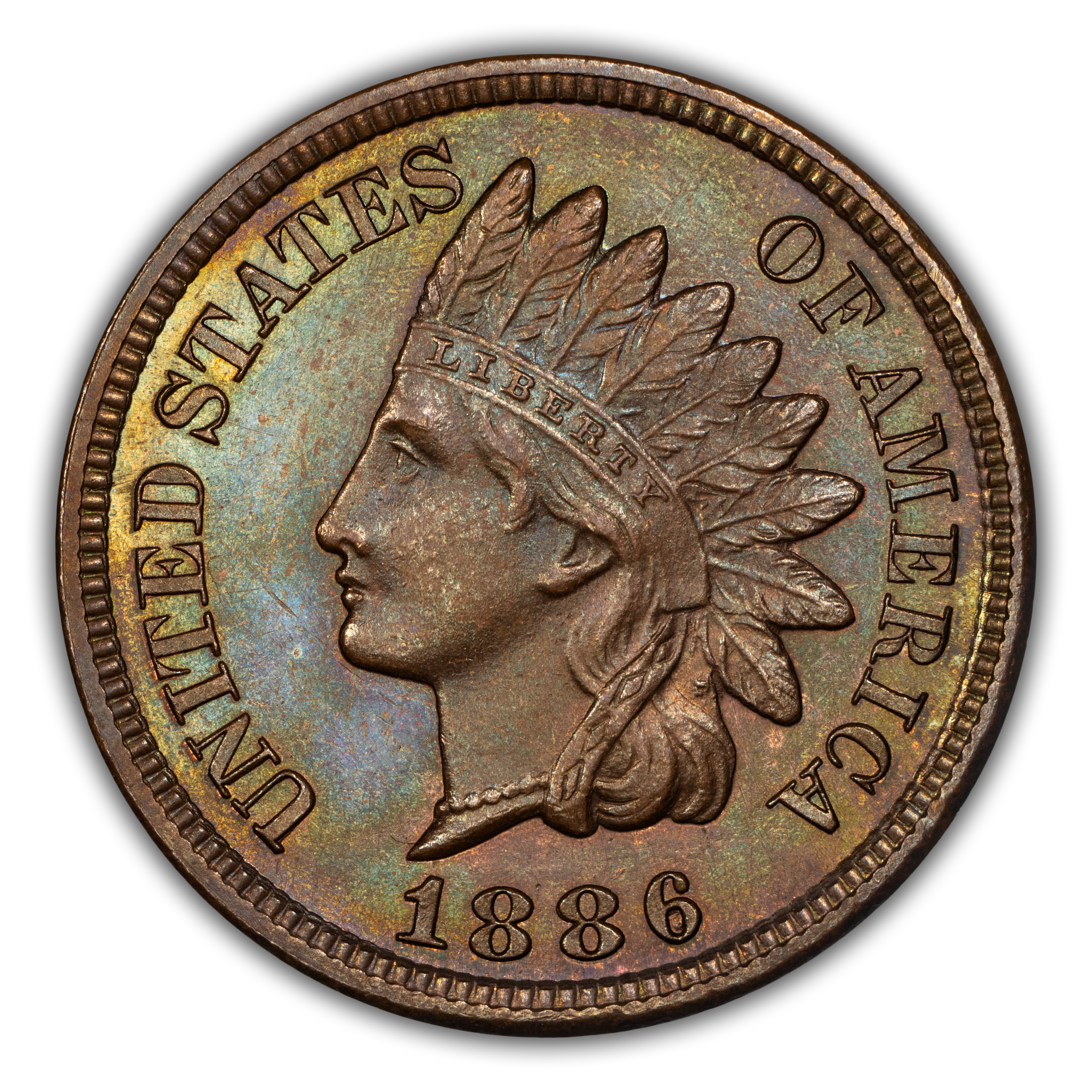 1886 1c Type 2 PR BN