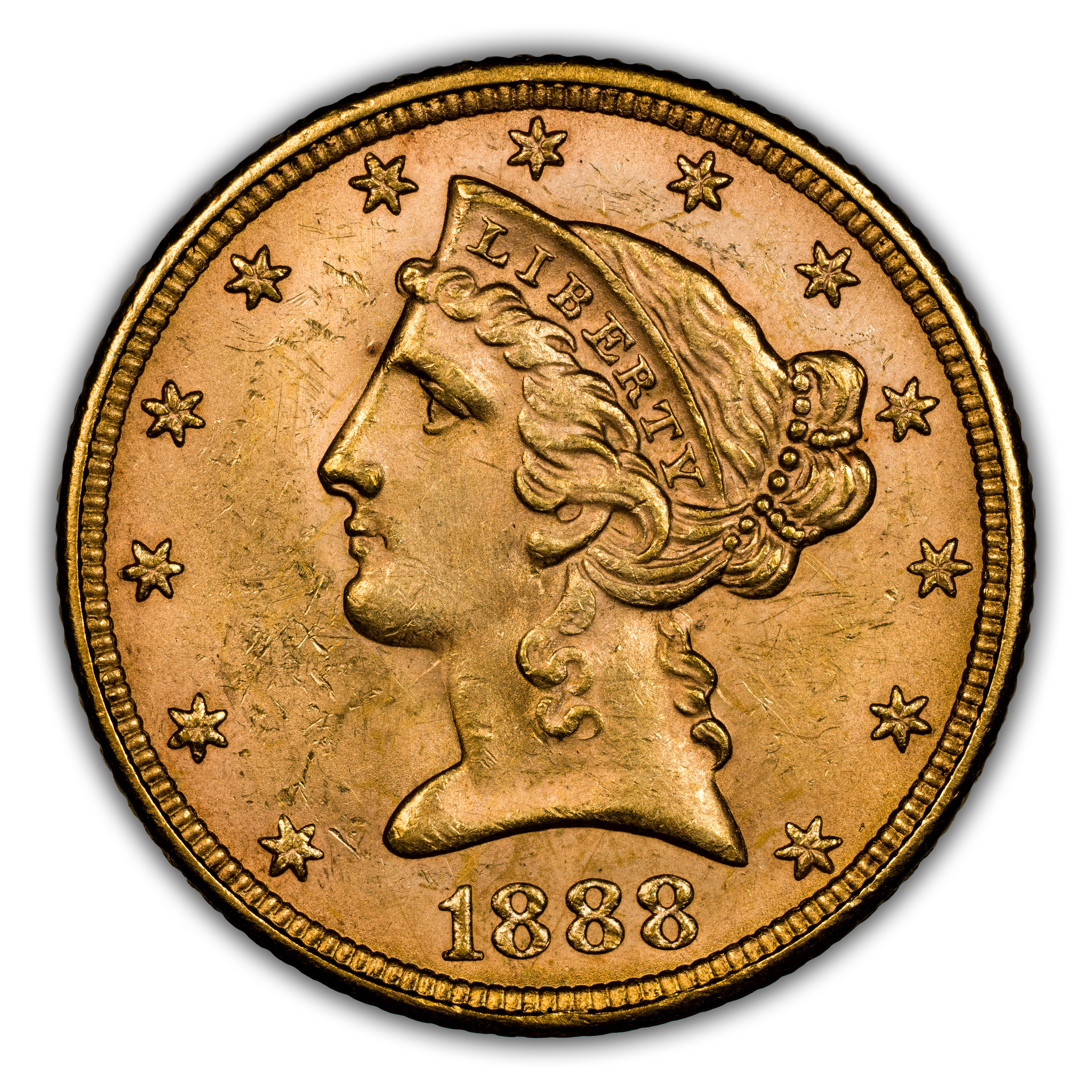 1888 $5 MS