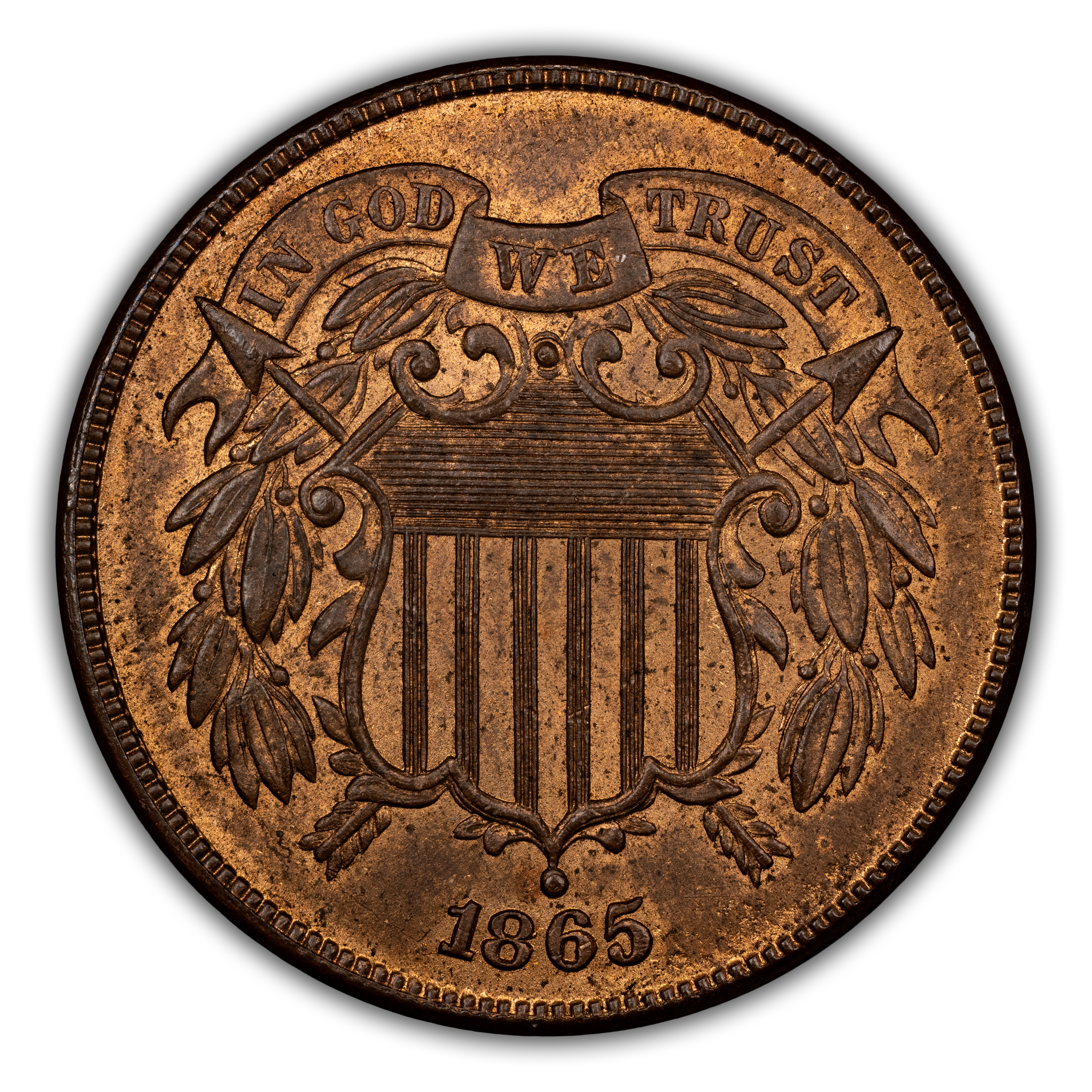 1865 2c Plain 5, DDO, FS-101 MS RB