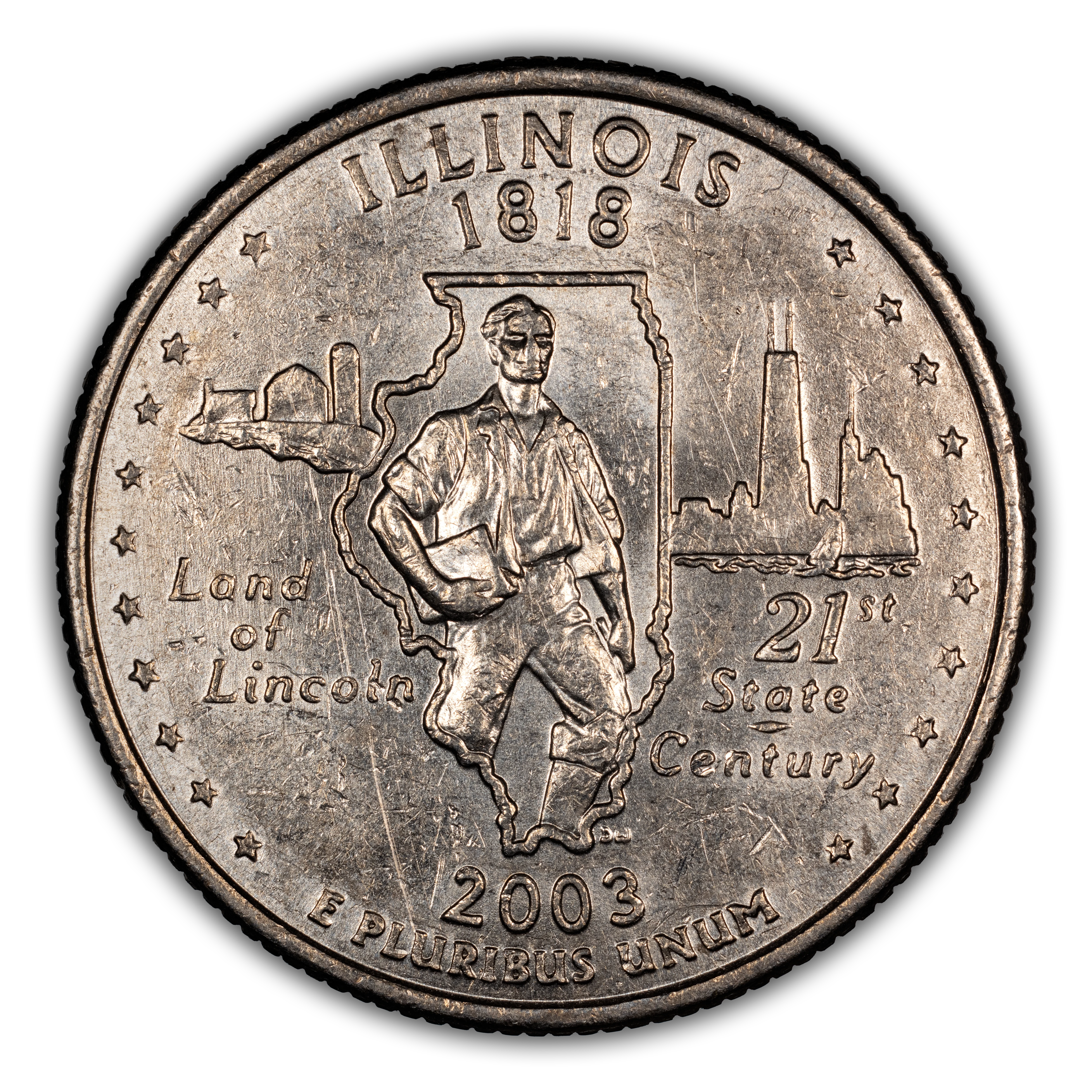 2003-D 25c Illinois MS