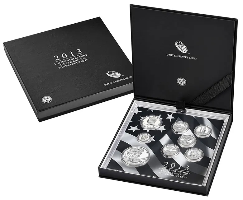 2013-S 1c-$1 Silver Limited Edition Proof Set, 8 Coins PR