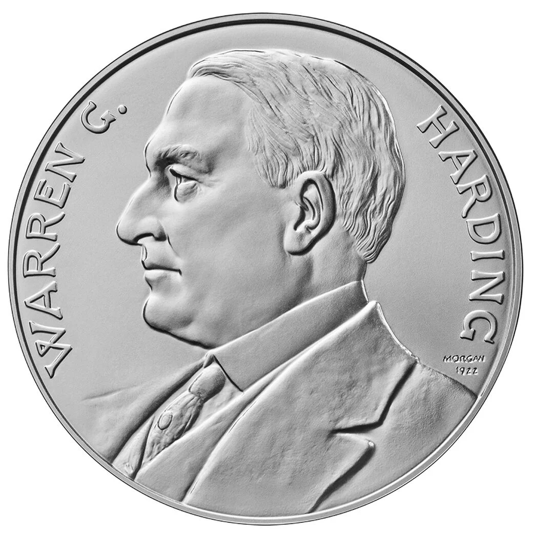 (2026) Medal Warren G. Harding, Silver, Matte Finish MS