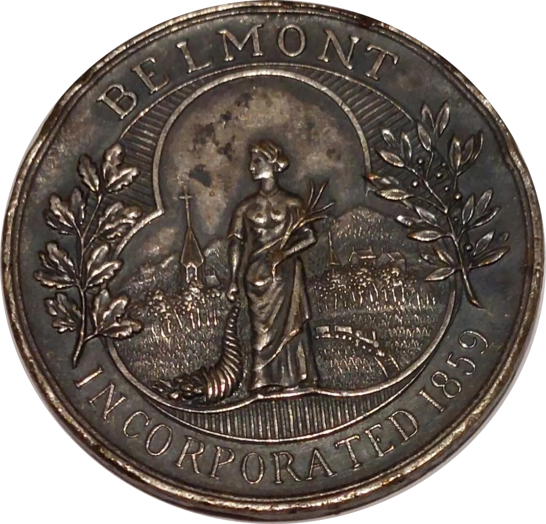 1909 SC$1 Belmont Semicentennial, Silver-plated Bronze, HK-655b MS