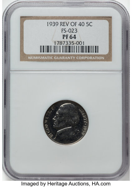 1939 5c Reverse of 1940, FS-901 PR