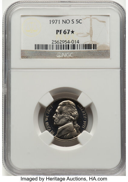 1971 5c No S, FS-501 PR