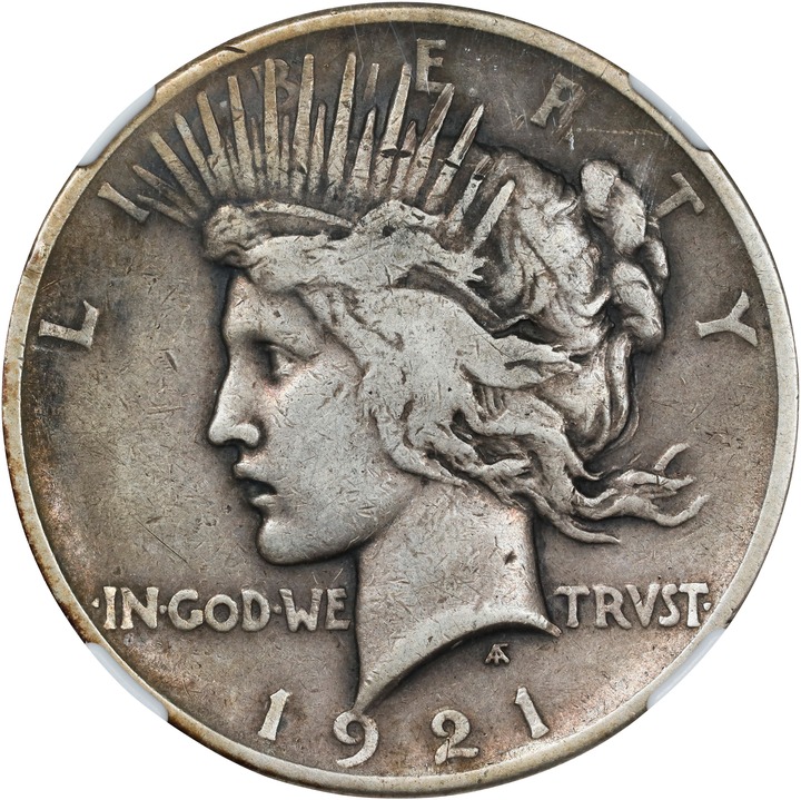 1921 $1  Peace, High Relief VG10 thumbnail 13