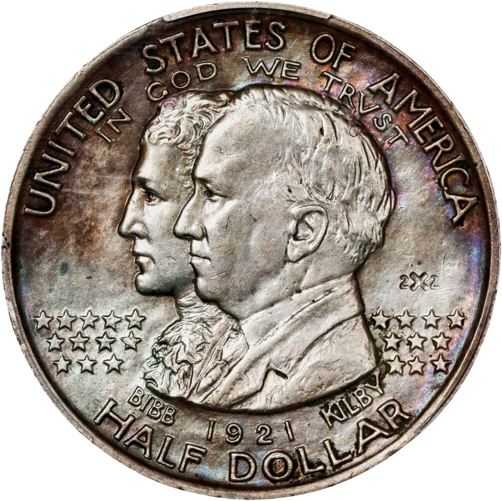 Image for 1921 50c Alabama, 2x2 VG10