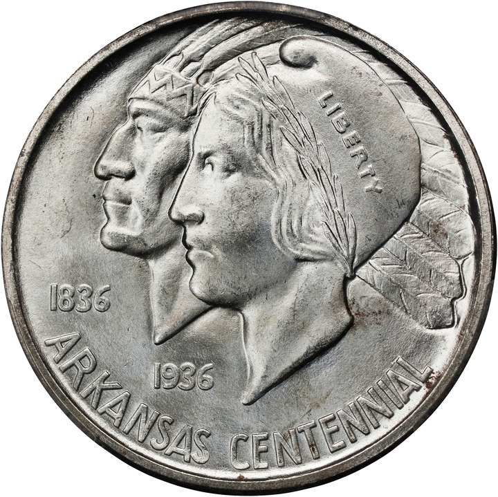 1935-D 50c Arkansas MS68 CAC thumbnail 7