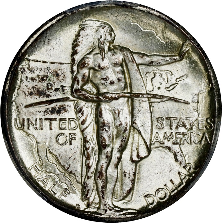 1934-D 50c Oregon Trail MS65 CAC thumbnail 7