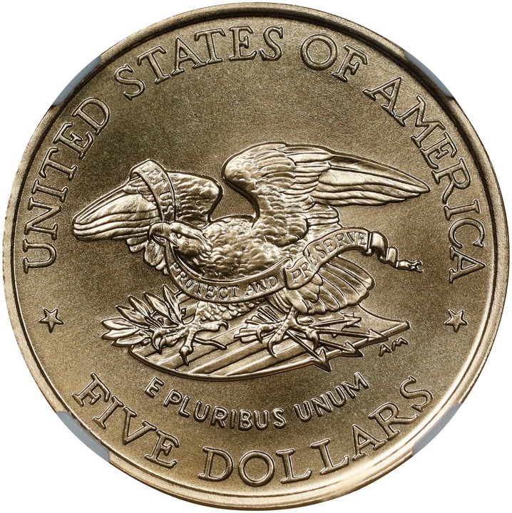 Gold Commemorative G$5 [Type] MS70 thumbnail 4