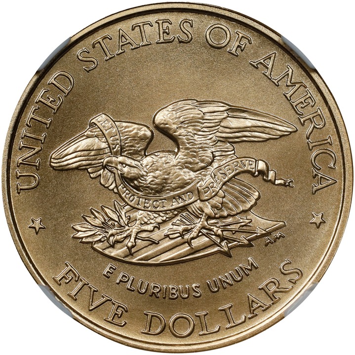 Gold Commemorative G$5 [Type] MS70 thumbnail 6