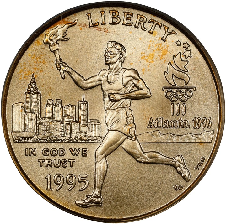 1995-W G$5  Atlanta Olympics Torch Runner MS thumbnail 4