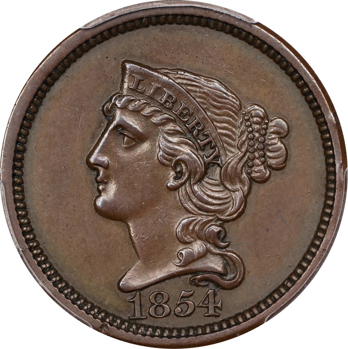 1854 P1c Restrike, Copper, J-164 PR RB thumbnail 14