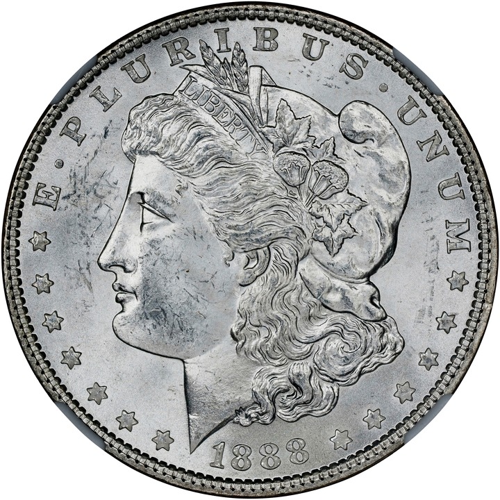 1888 $1  Die Gouge, Doubled Reverse, VAM-16 VG10 thumbnail 13