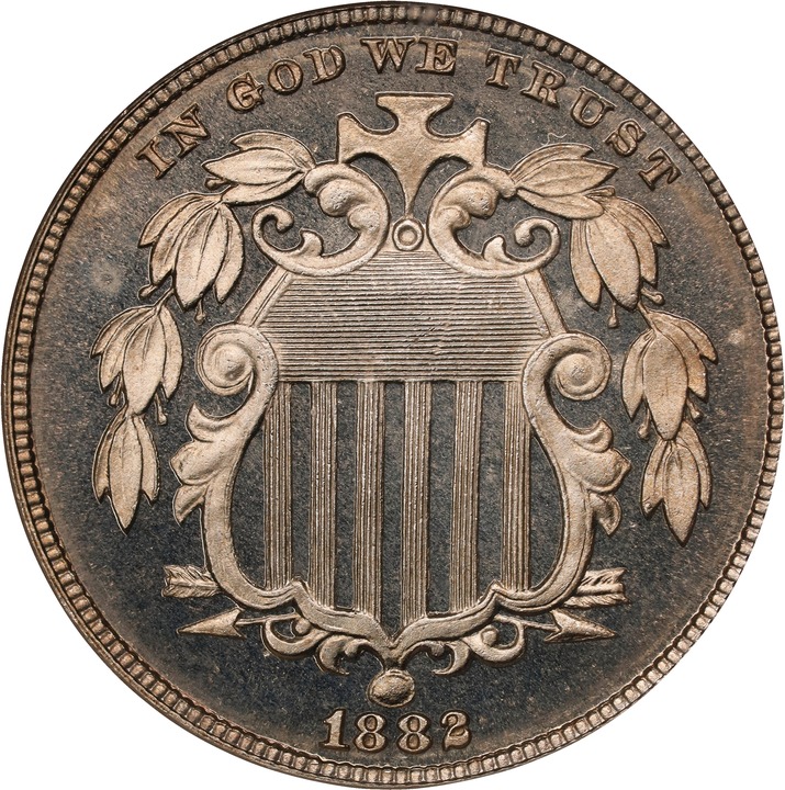 1882 5c PR CAM PR62 CAM CAC thumbnail 17