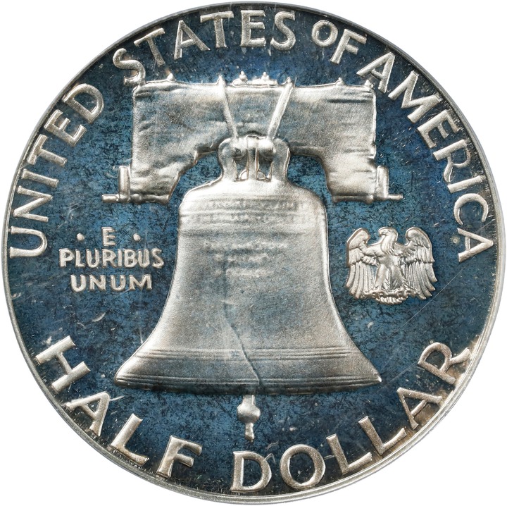 Franklin Half Dollar 50c 1950-1963 PR DCAM [Type] PR65 DCAM thumbnail 6