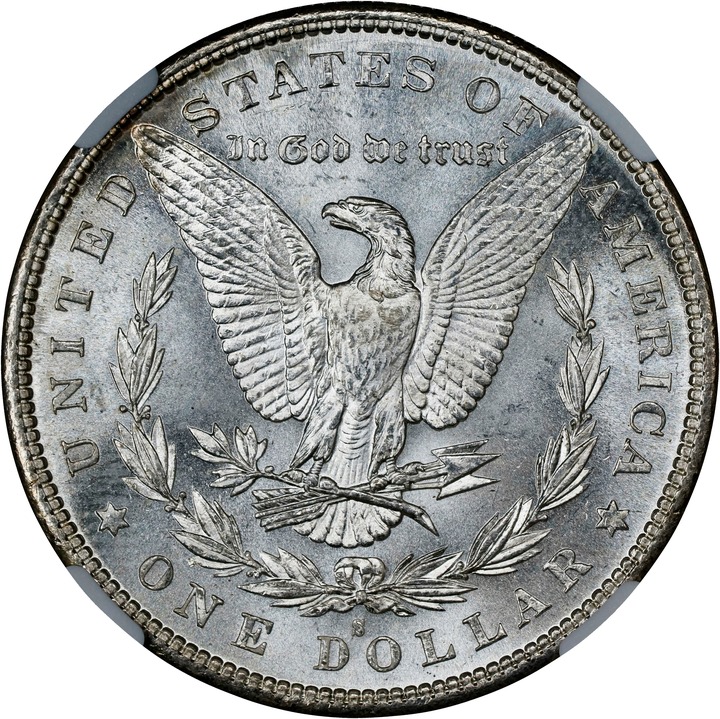 1880/79-S $1  Medium S, VAM-8 MS65 CAC thumbnail 4