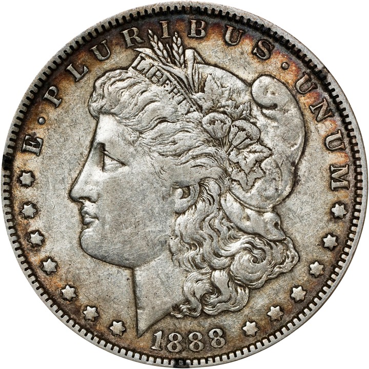 1888-O $1  Hot Lips, VAM-4 XF45 thumbnail 3