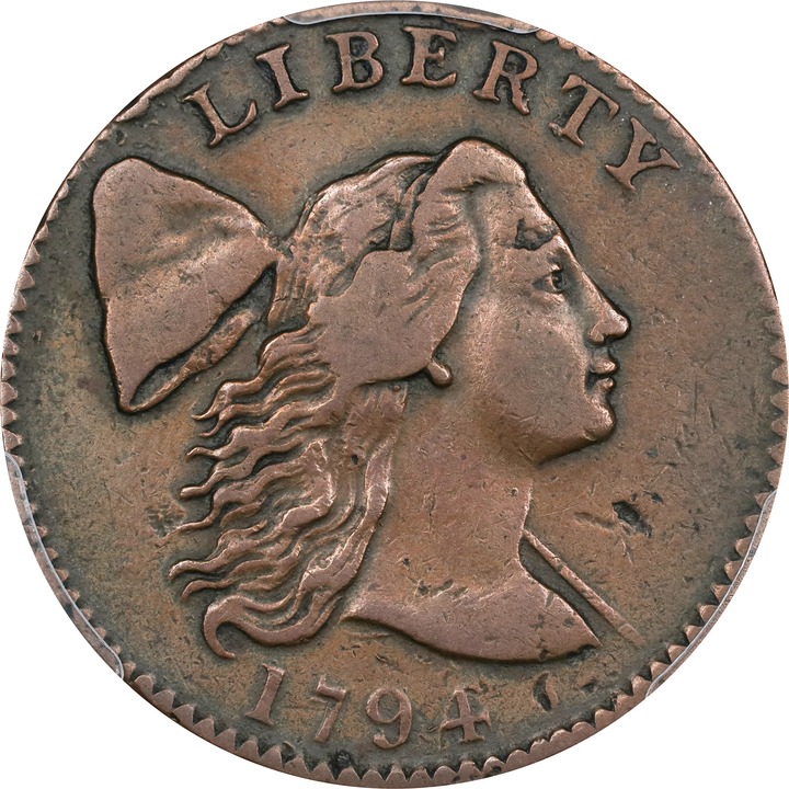 1794 1c Head of 1794 MS BN VF25 BN CAC thumbnail 22