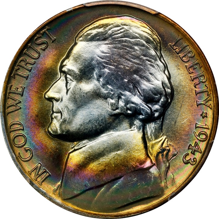 1943-D 5c Silver MS67 thumbnail 7